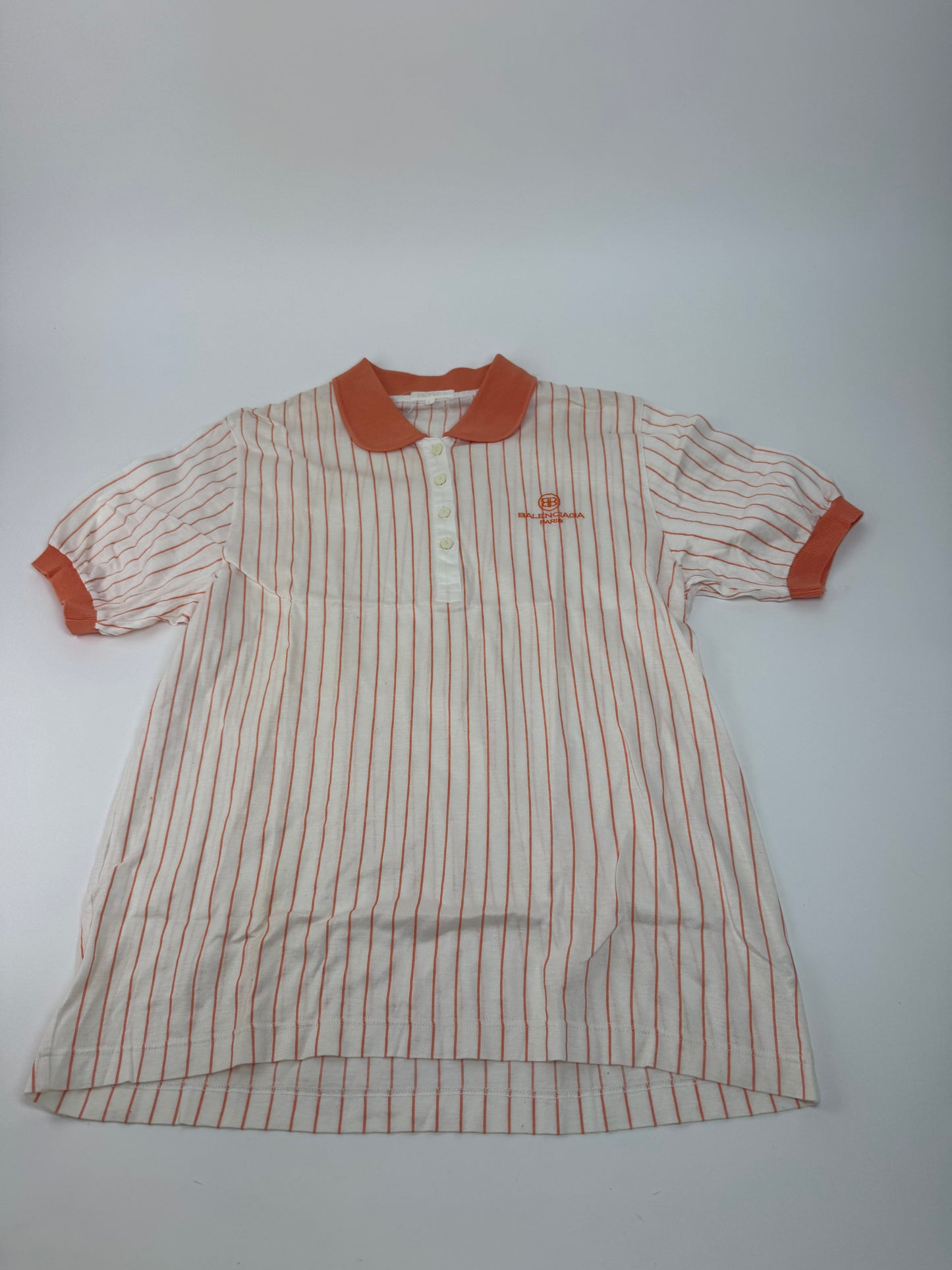 Vintage Balenciaga Twin Set Orange white L
