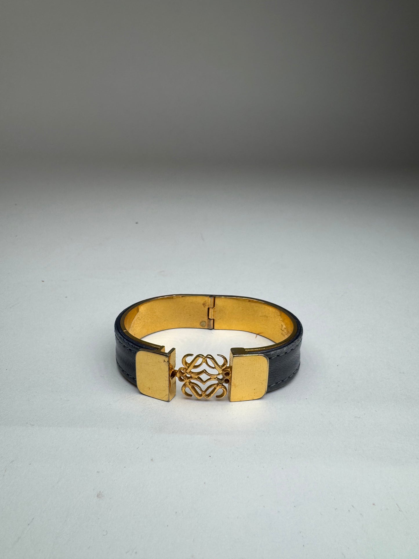 Bracelet Anagramme Loewe Vintage Bleu Doré