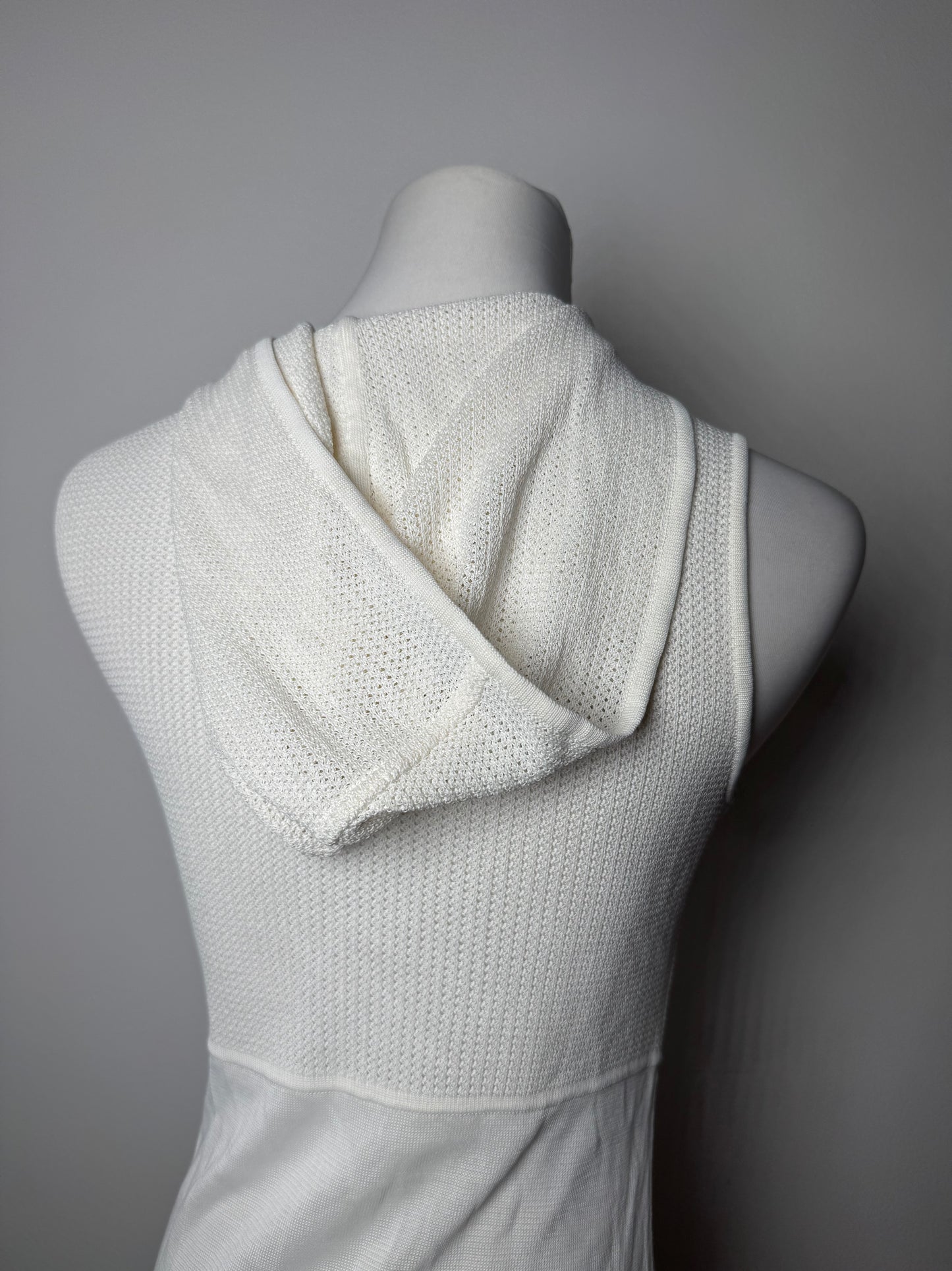 Vintage Balenciaga Hood Dress White 38/M