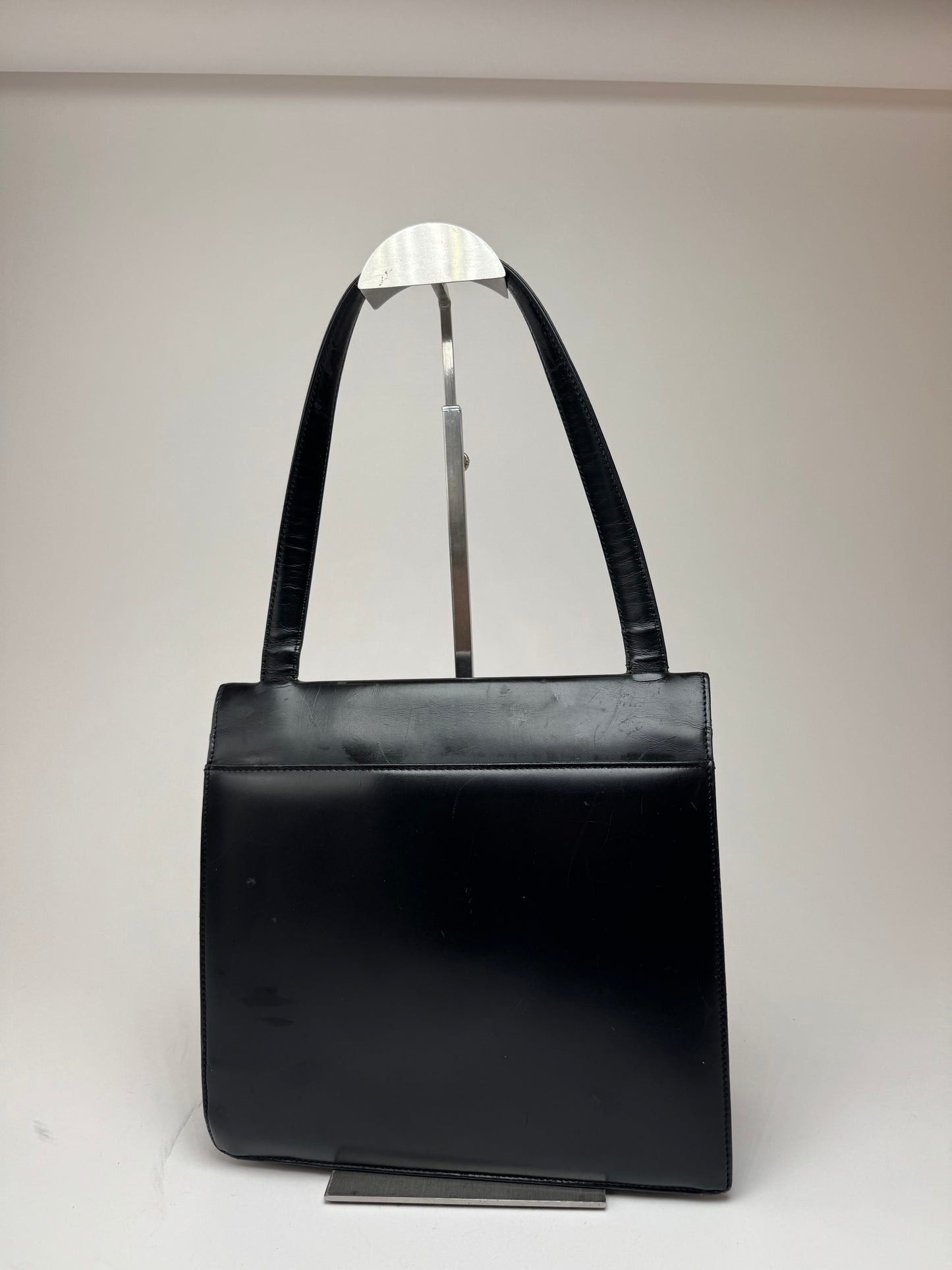 Vintage Givenchy 4G Patent Leather bag black