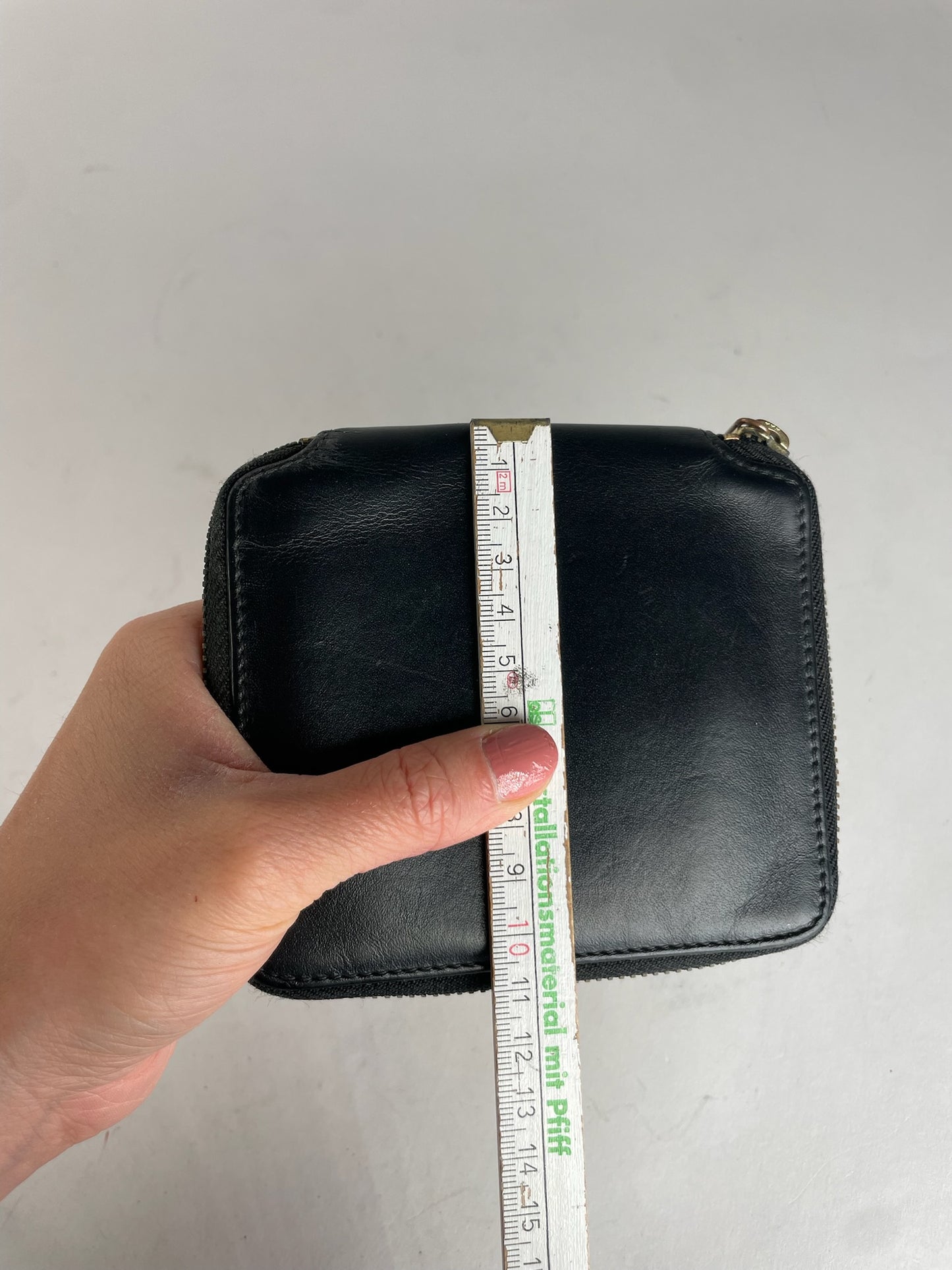 Vintage Comme Des Garçons Zippy Leather Wallet Black