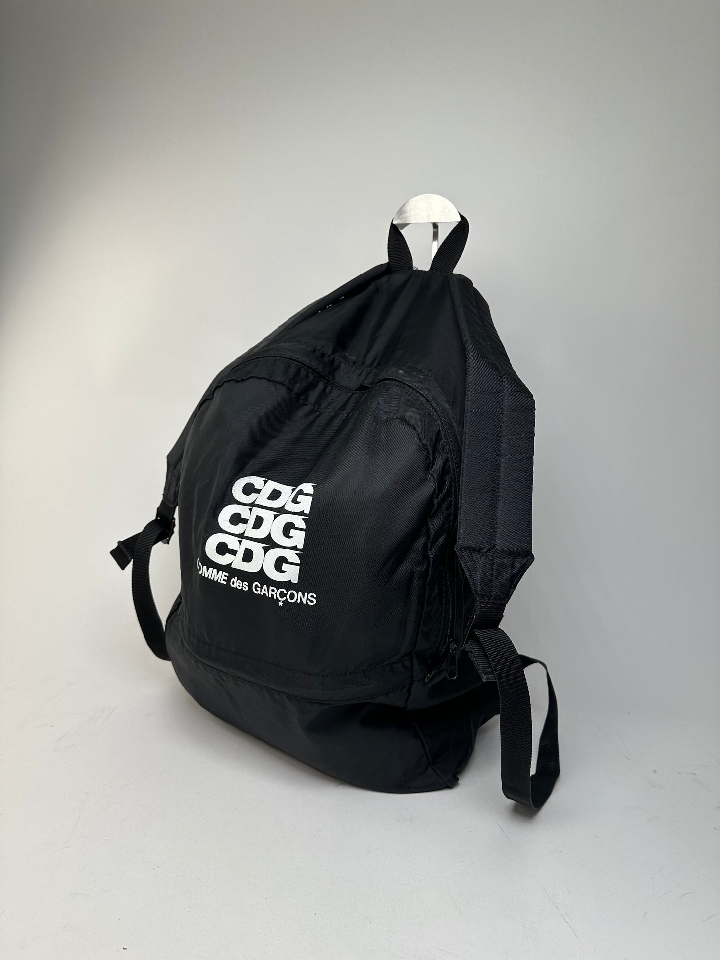 Comme Des Garcons CDG Nylon Backpack Black Triple Logo