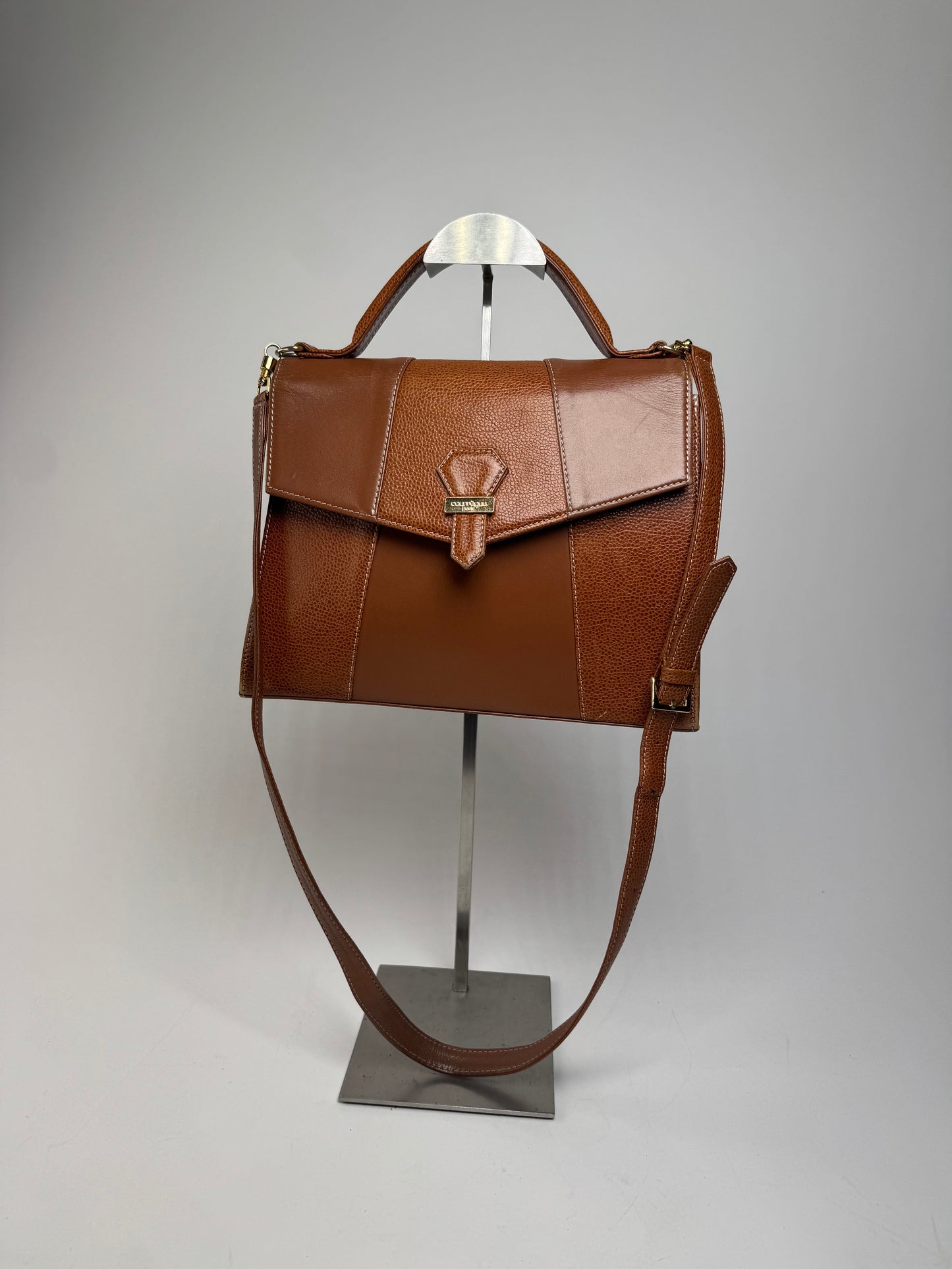 Vintage Courreges 2Way Handbag Brown