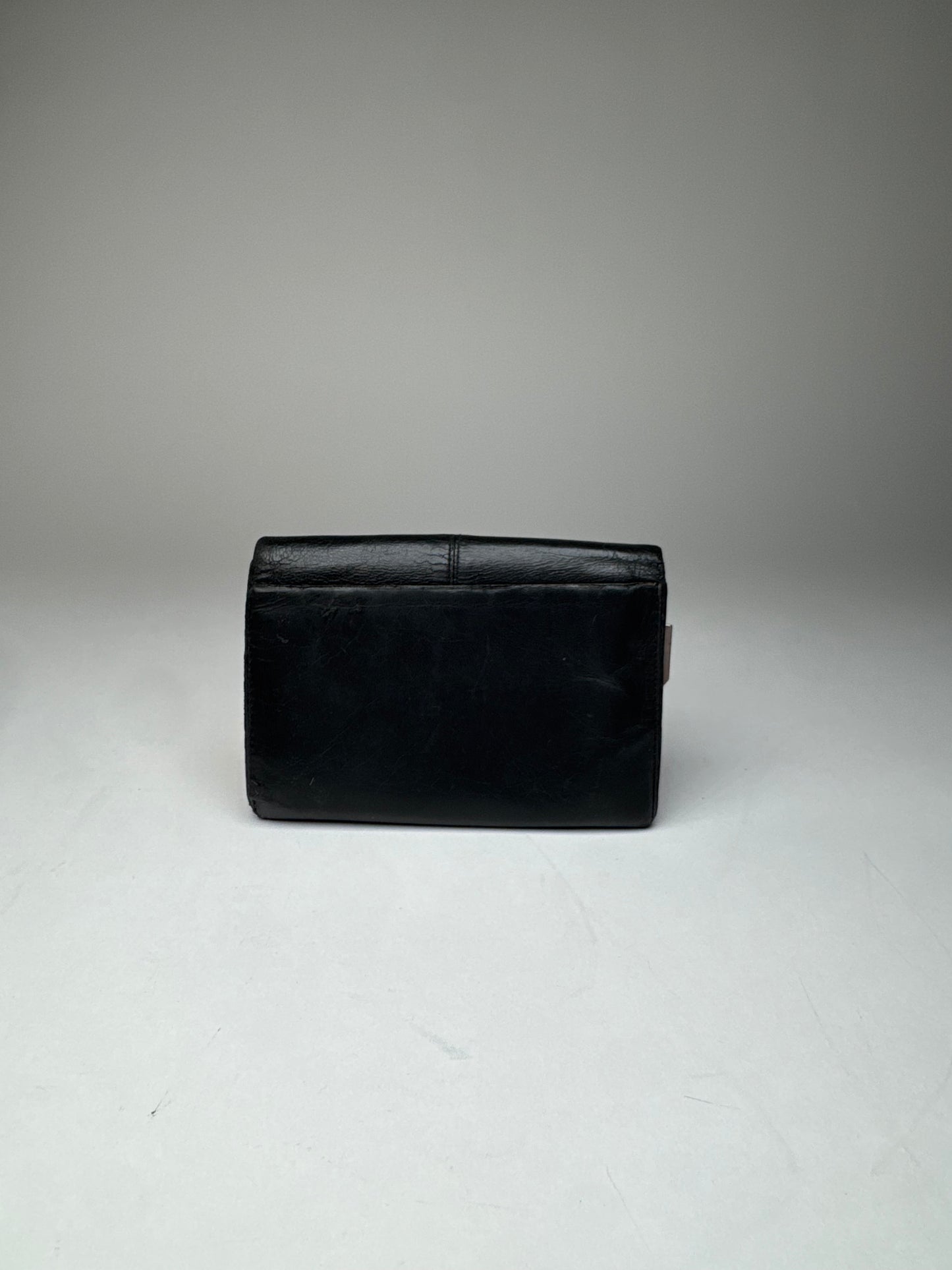 Vintage Yves Saint Laurent Leather Wallet Black