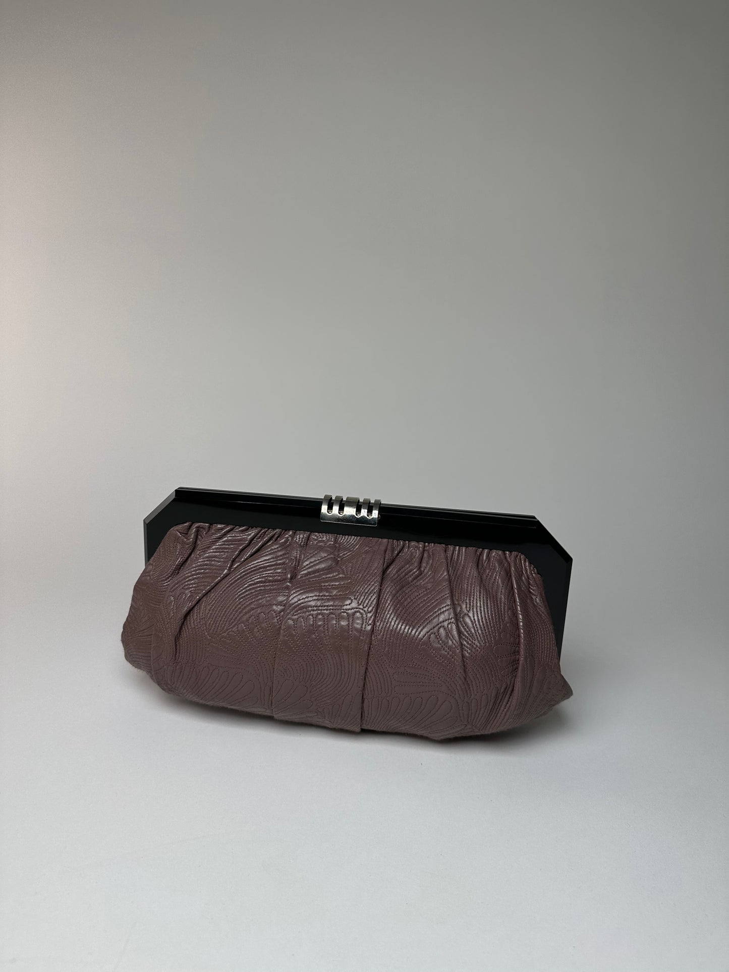Vintage Marni Leather Clutch Purple