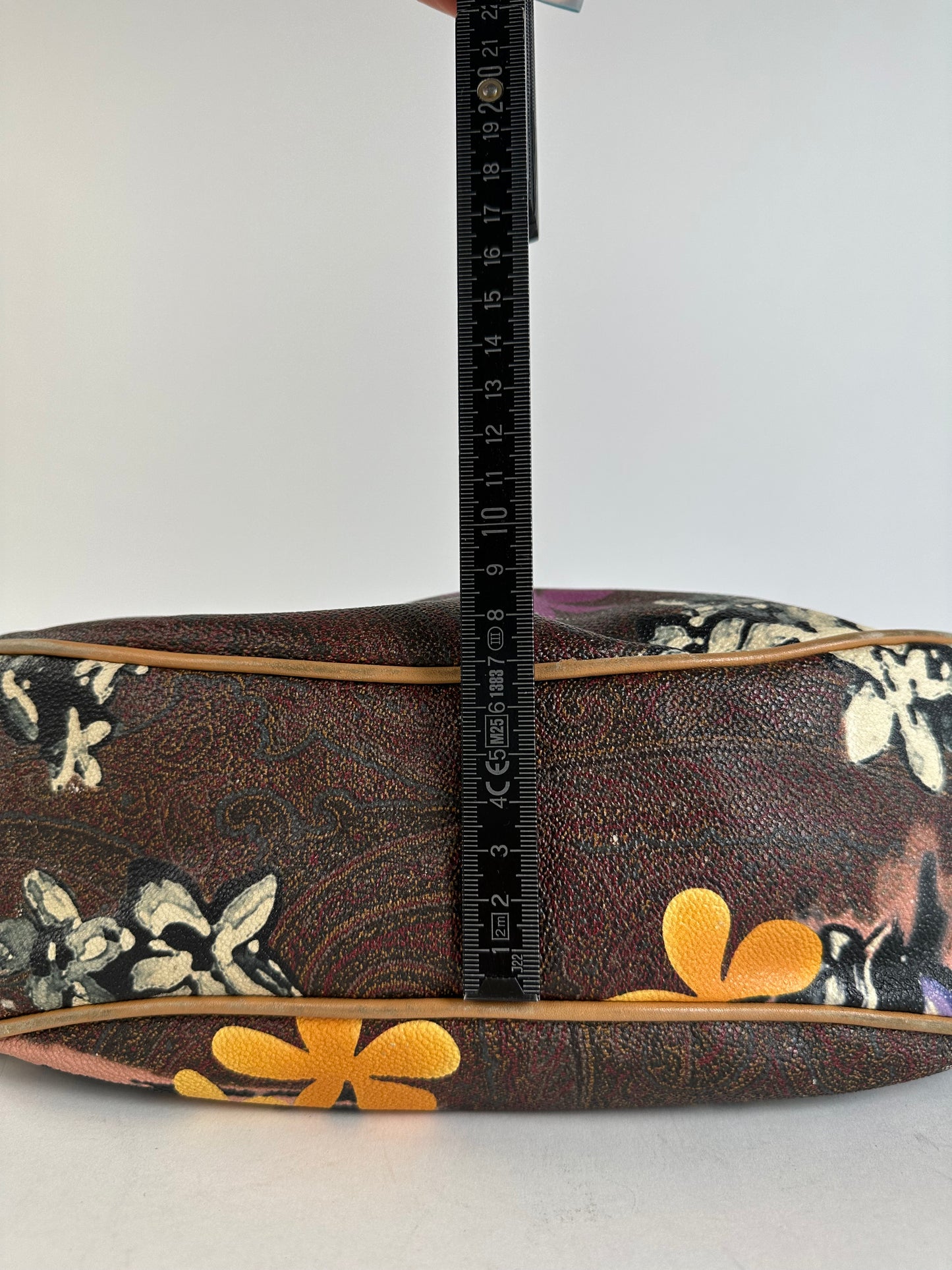 Vintage Etro Canvas Hobo Bag Brown
