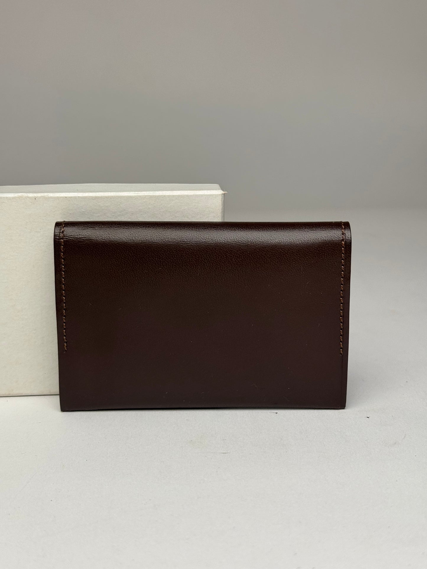 Vintage Issey Miyake Leather Card Holder Brown