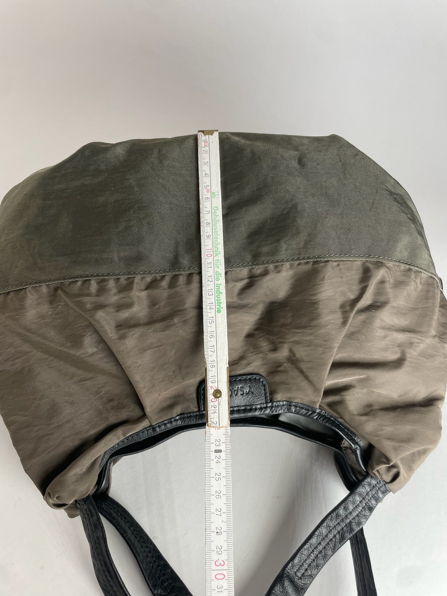 Vintage Yohji Yamamoto Y-Saccs Polyester Leather Handbag Brown Black