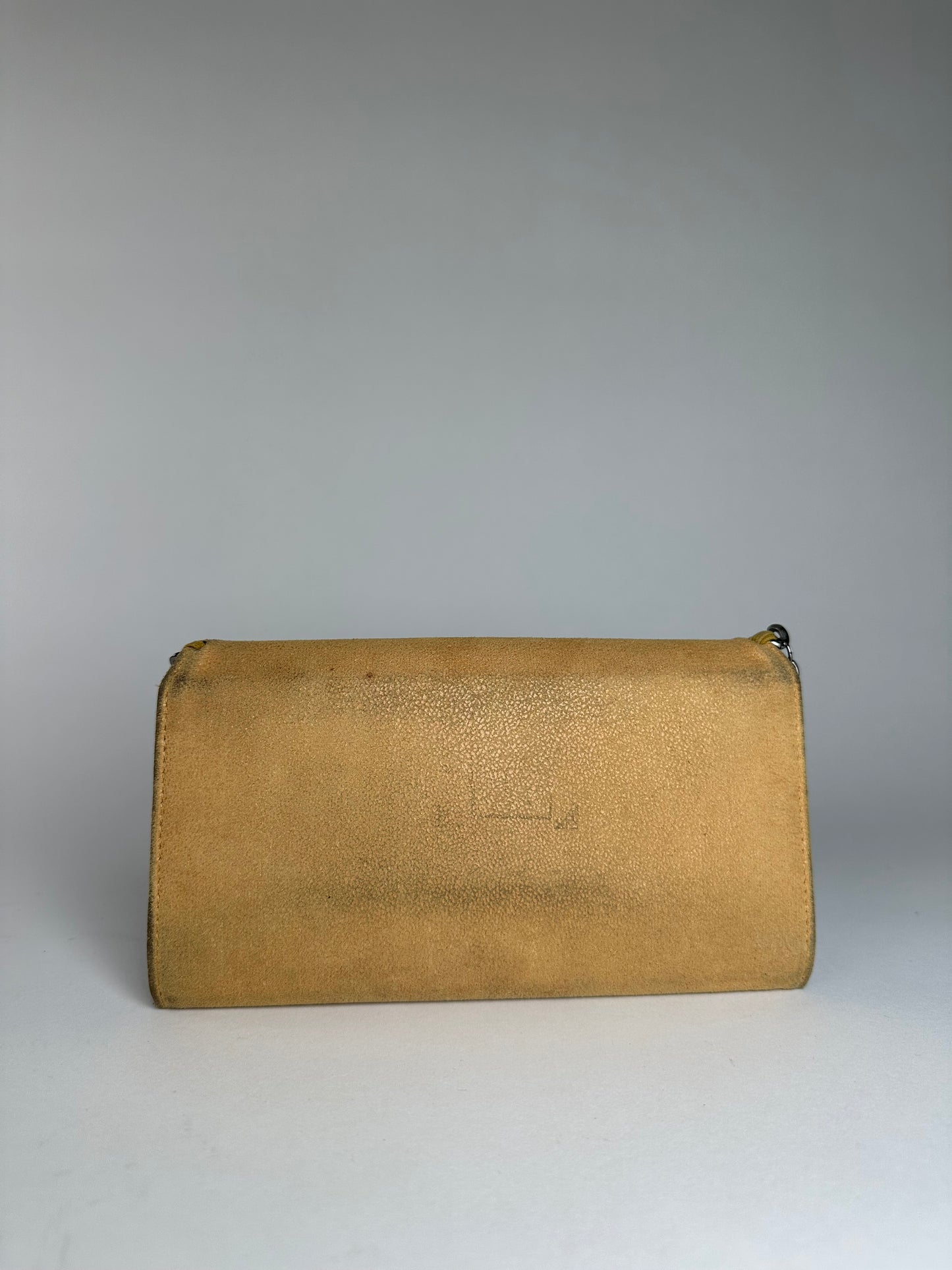 Vintage Stella Mc Cartney Vegan Leather Falabella Long Wallet Yellow