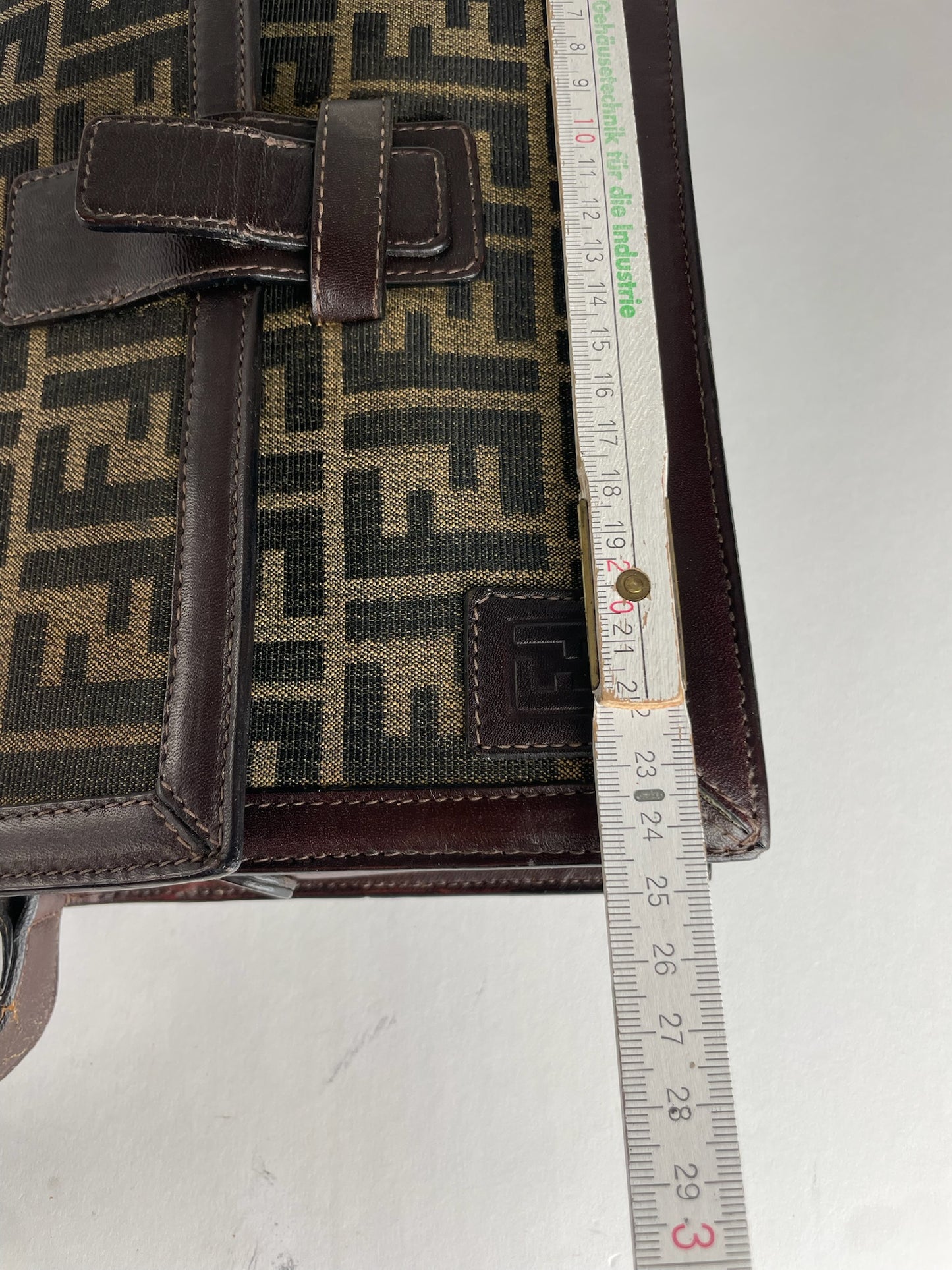 Vintage Fendi FF monogram Shoulder Bag Brown