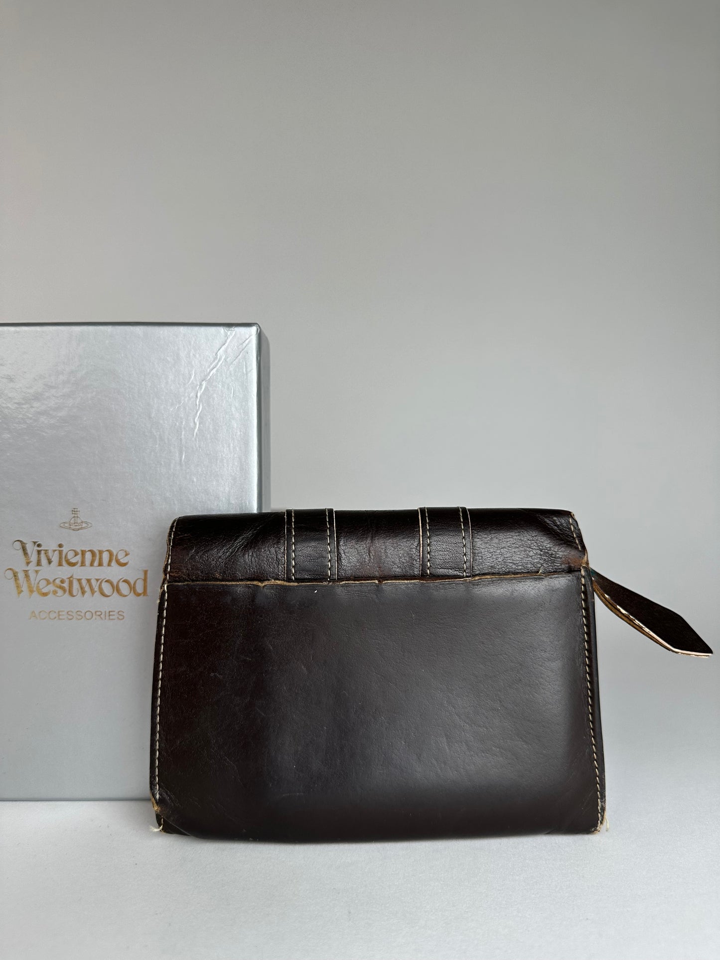 Vintage Vivienne Westwood Leather Wallet Black
