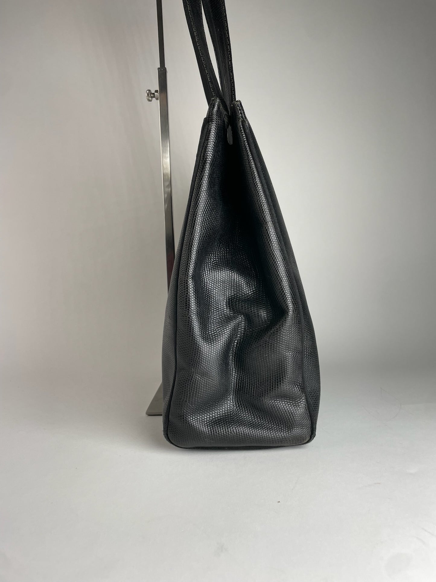 Vintage Salvatore Ferragamo Leather Handbag Black