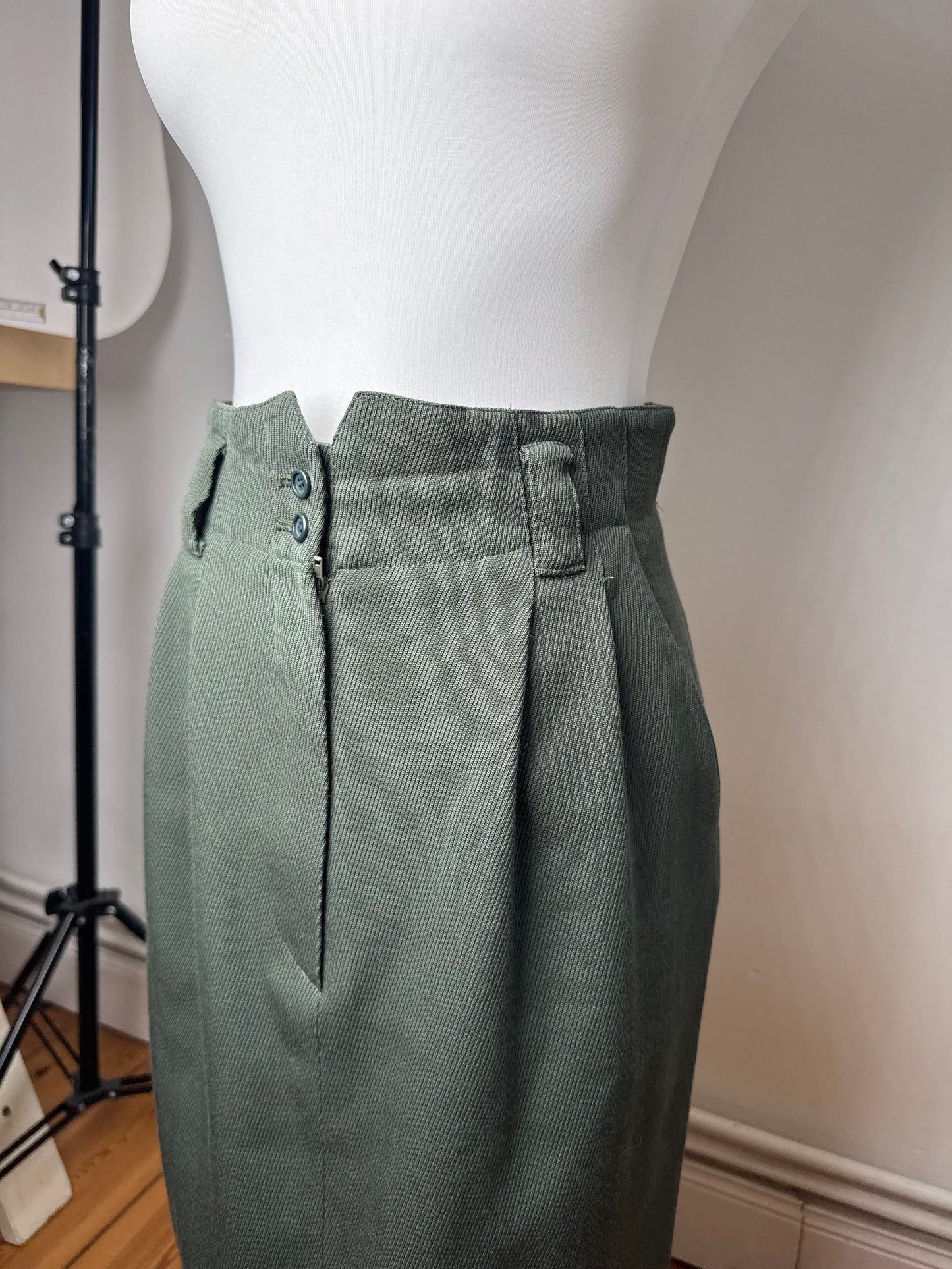 Vintage Dior Wool skirt Green M