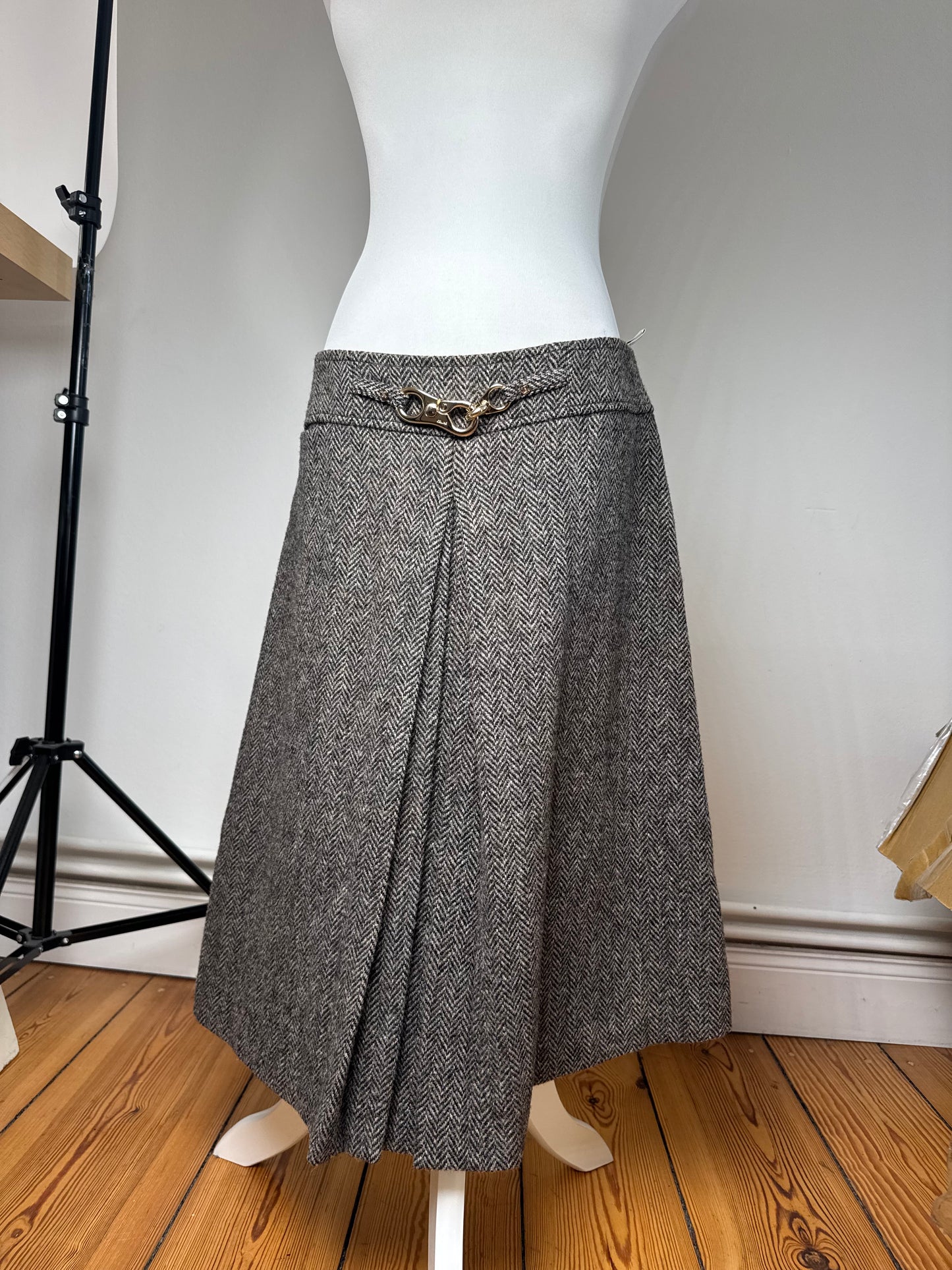 Vintage Celine Paris Wool Skirt 40
