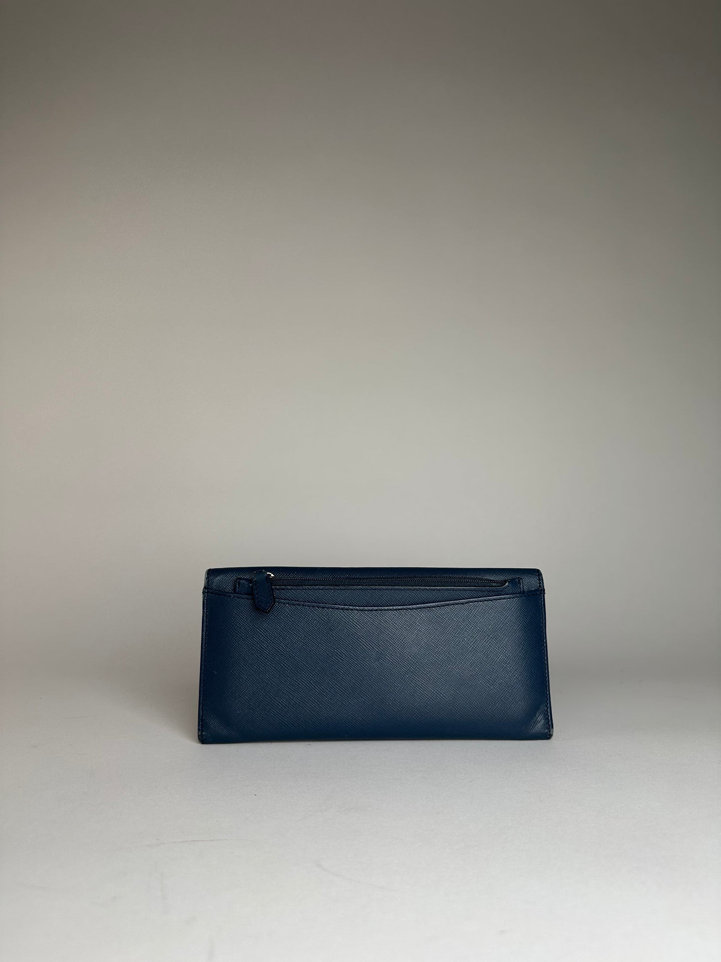Vintage Vivienne Westwood Long Leather Wallet Blue