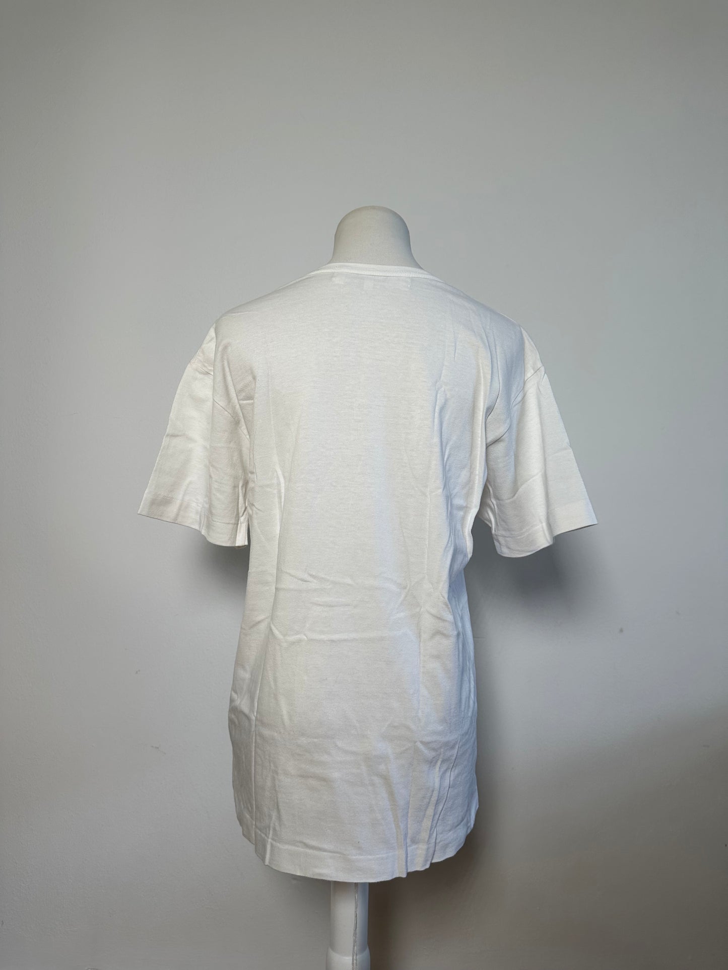 Vintage Comme des Garçons Logo Print T-Shirt White M