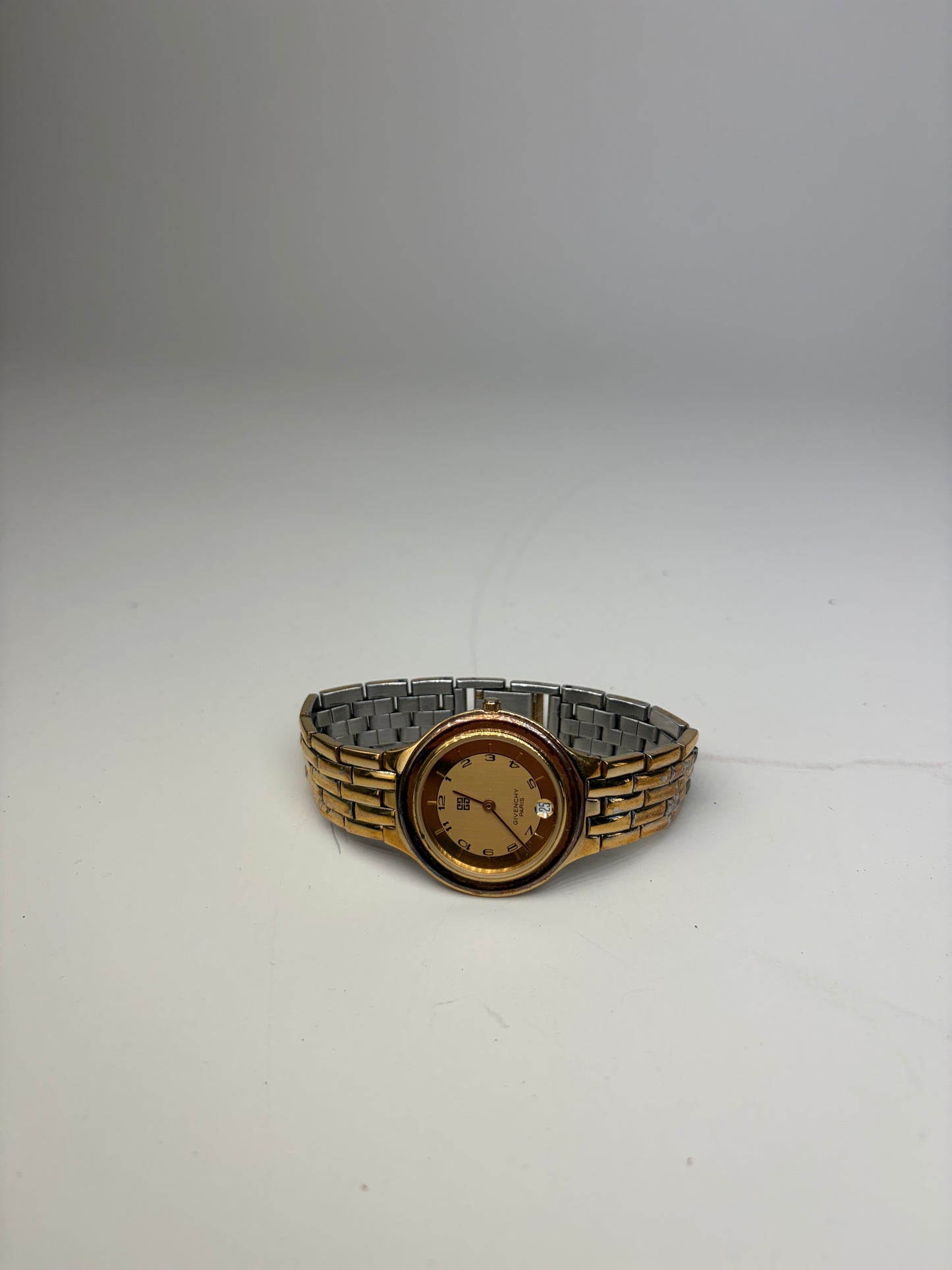 Vintage Givenchy Classic Bracelet Watch Gold Silver