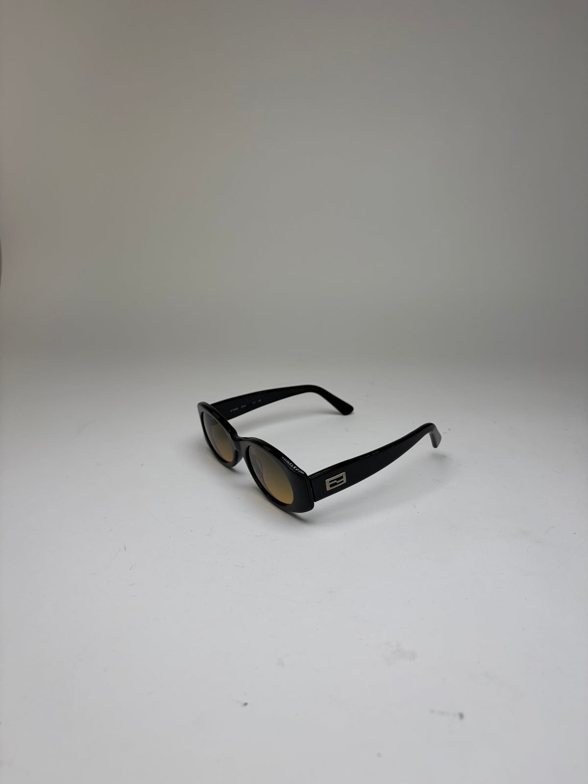 Vintage Fendi Cat-Eye Sunglasses Late 1990s Black Brown