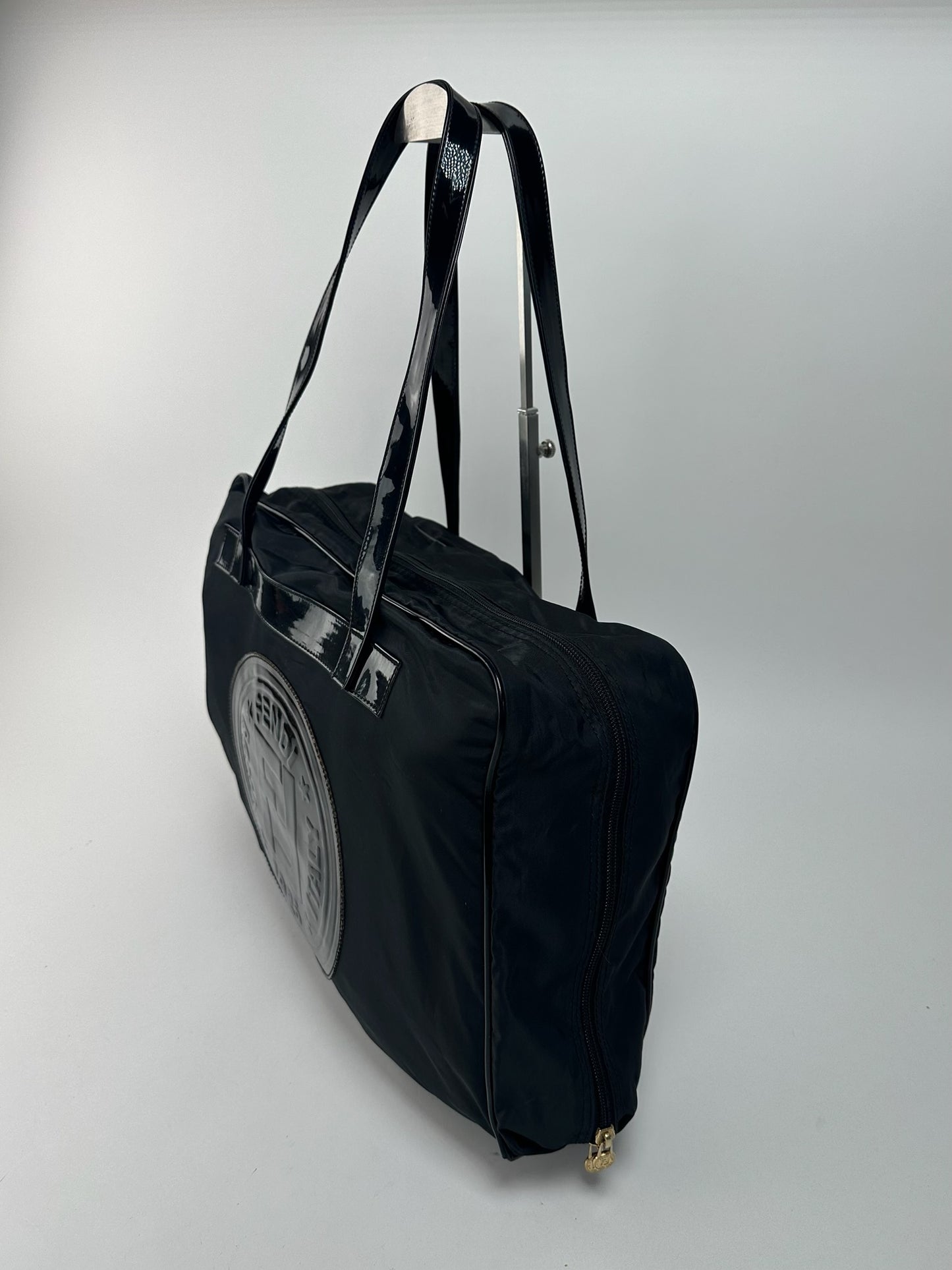 Sac de voyage vintage Fendi Roma noir