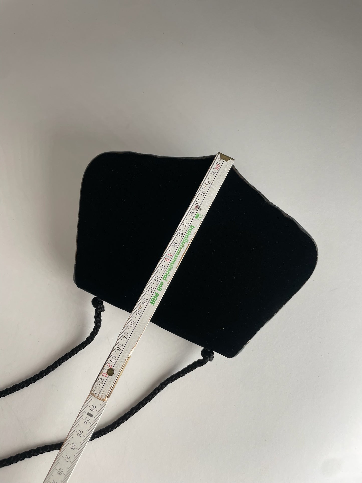 Vintage Yves Saint Laurent Canvas Shoulder Bag Black