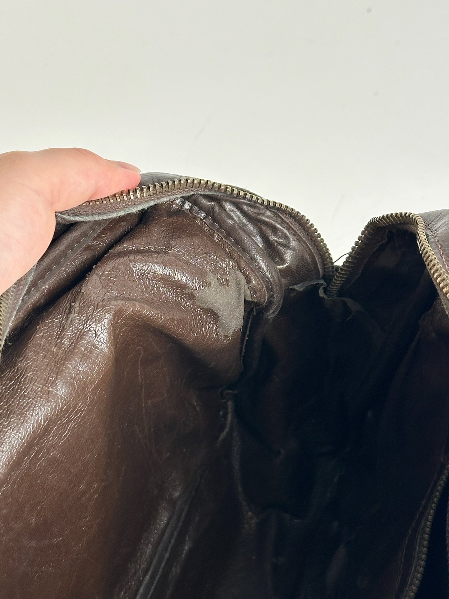 Vintage Fendi Roma Monogram mini Boston bag brown