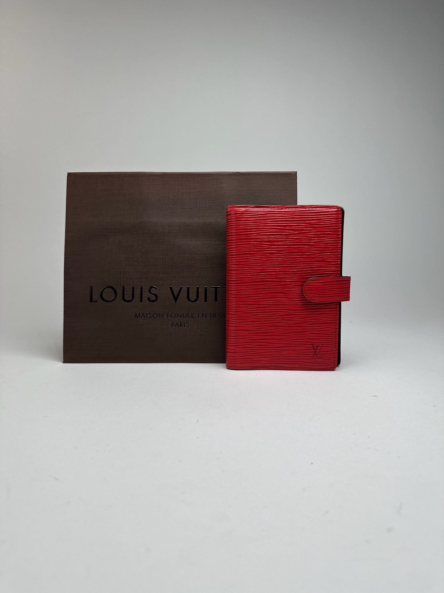 Vintage Louis Vuitton EPI Leather Card holder red