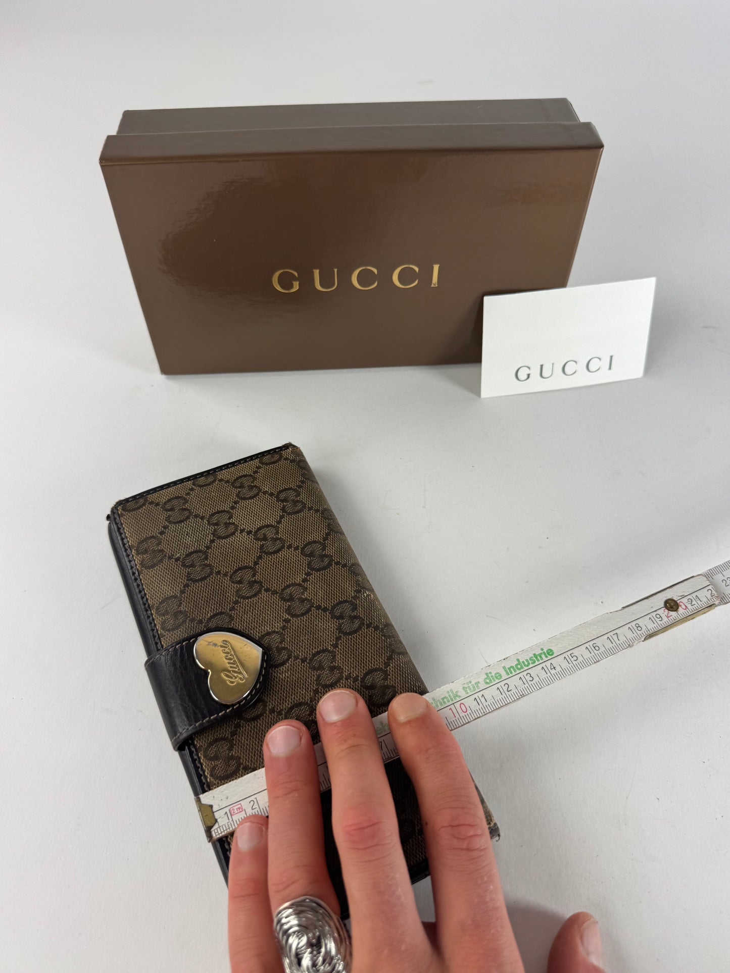 Vintage Gucci Monogram Wallet Brown