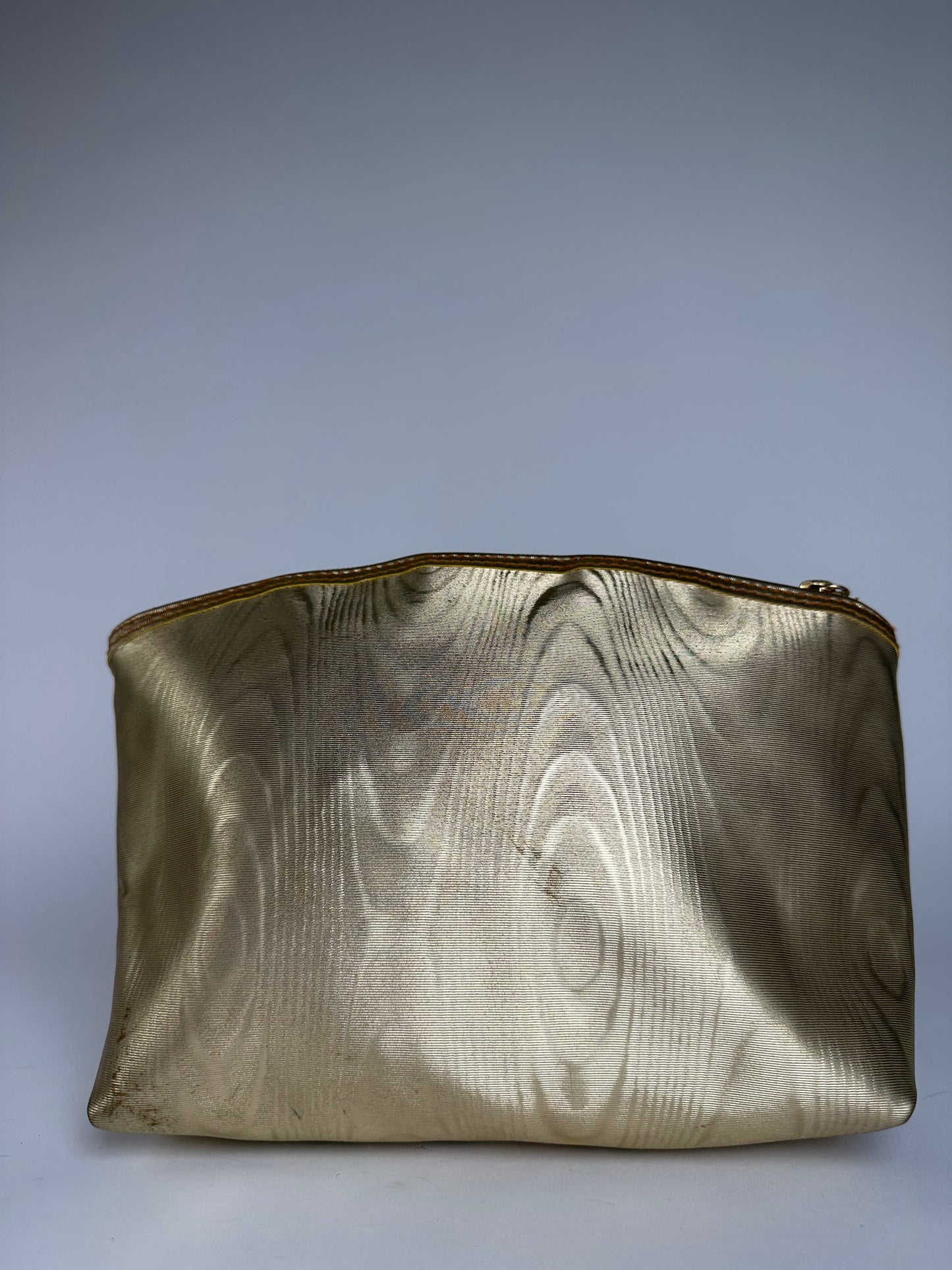 Vintage Loewe Madrid Leather Clutch Gold Brown