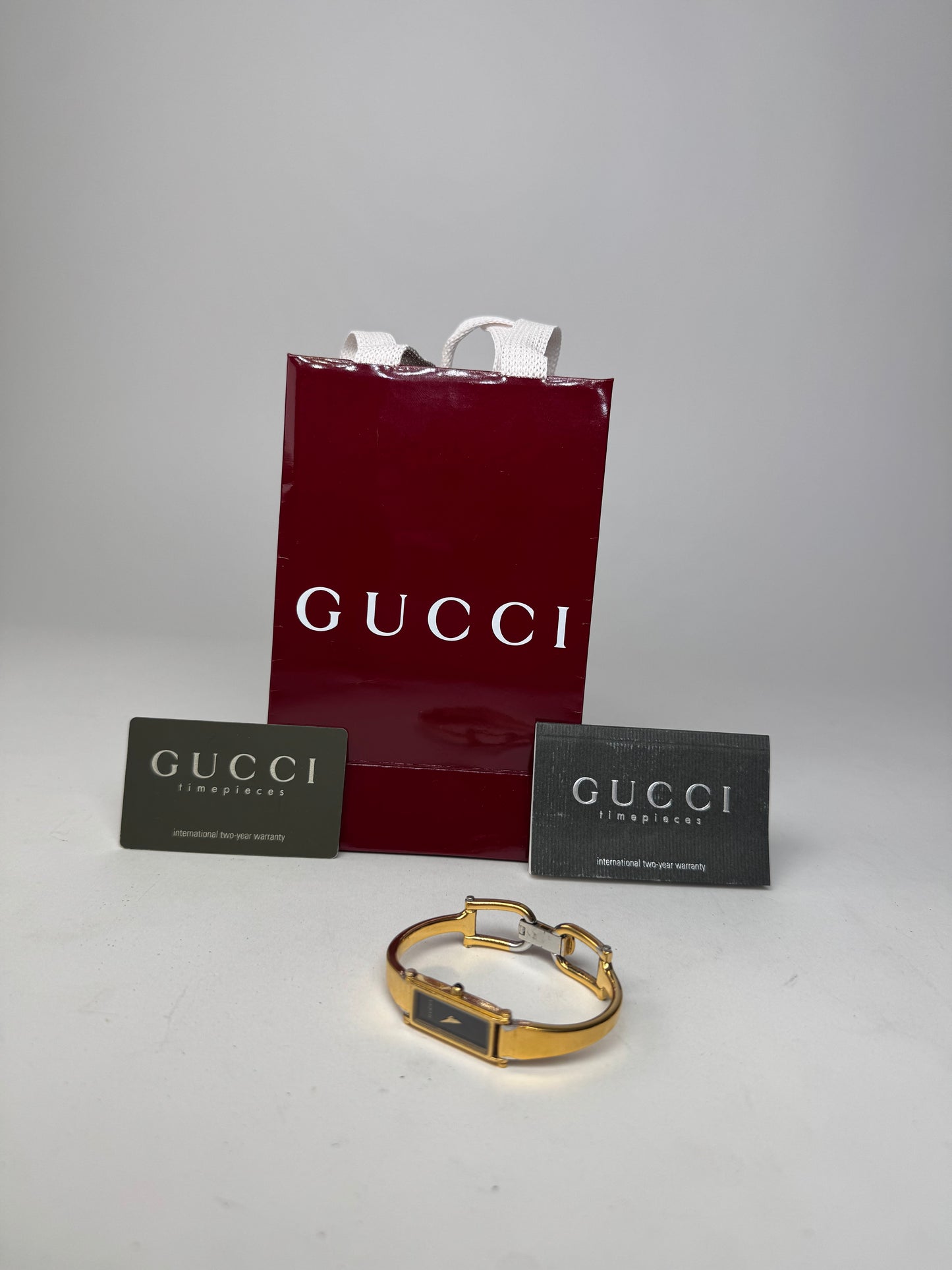 Vintage Gucci Horsebit Quartz Watch Gold Plated