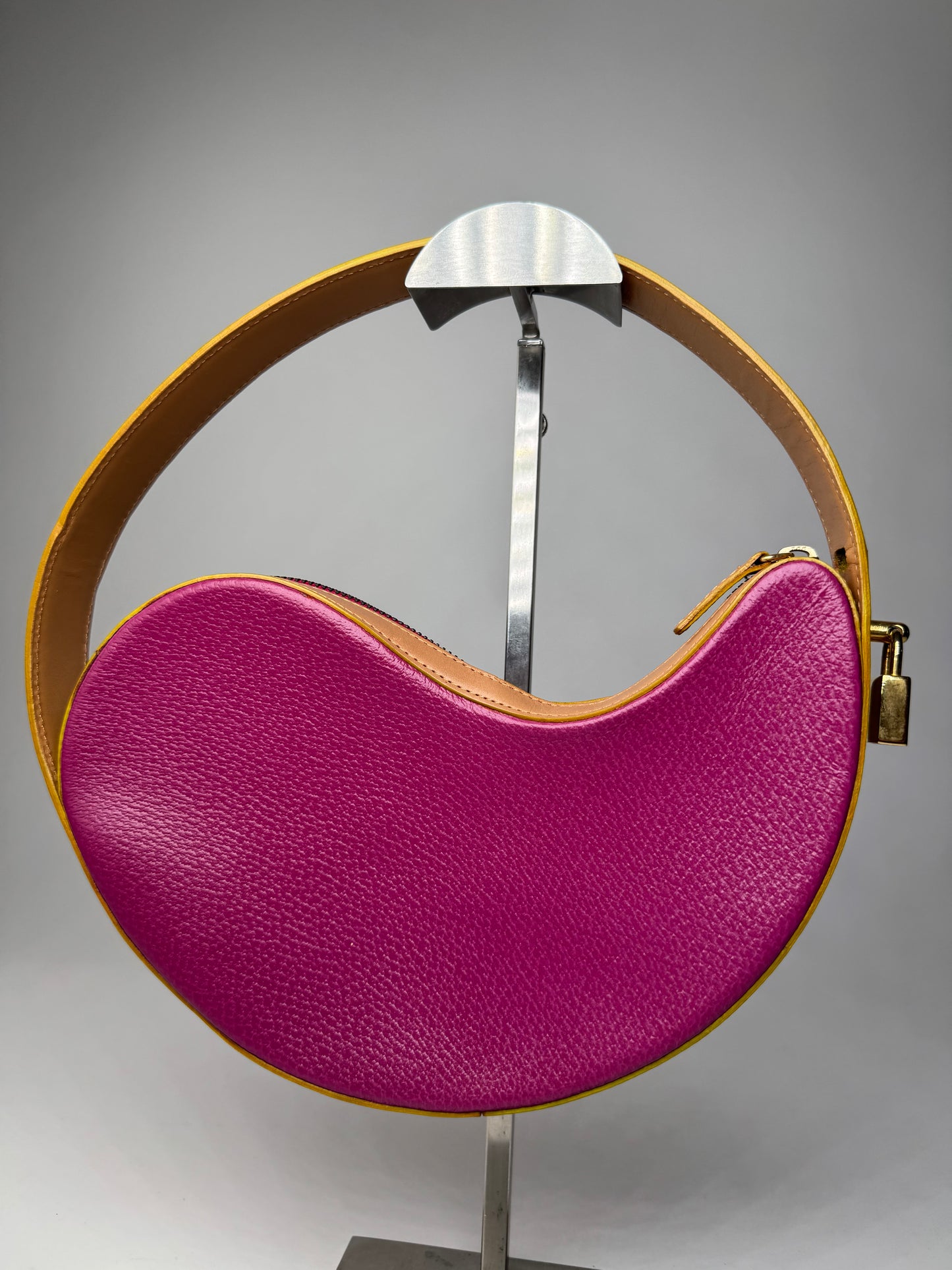 Vintage Etro Abstract Handbag Purple Brown