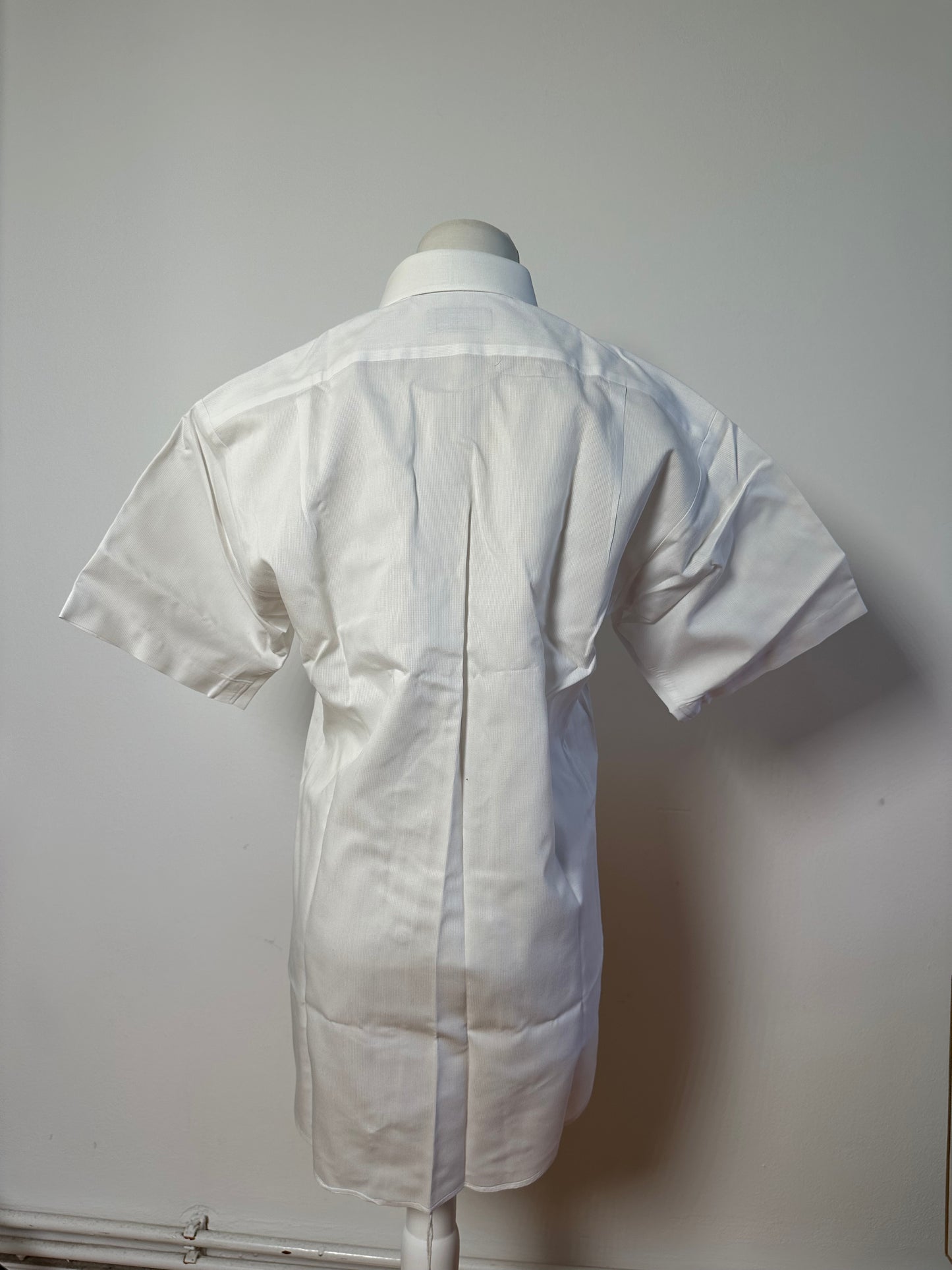 Vintage Mario Cotton Blend Short Sleeve Shirt White L