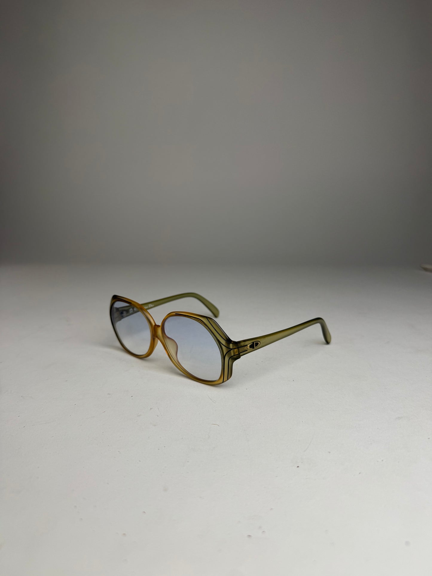 Vintage Dior Sunglasses Yellow Blue