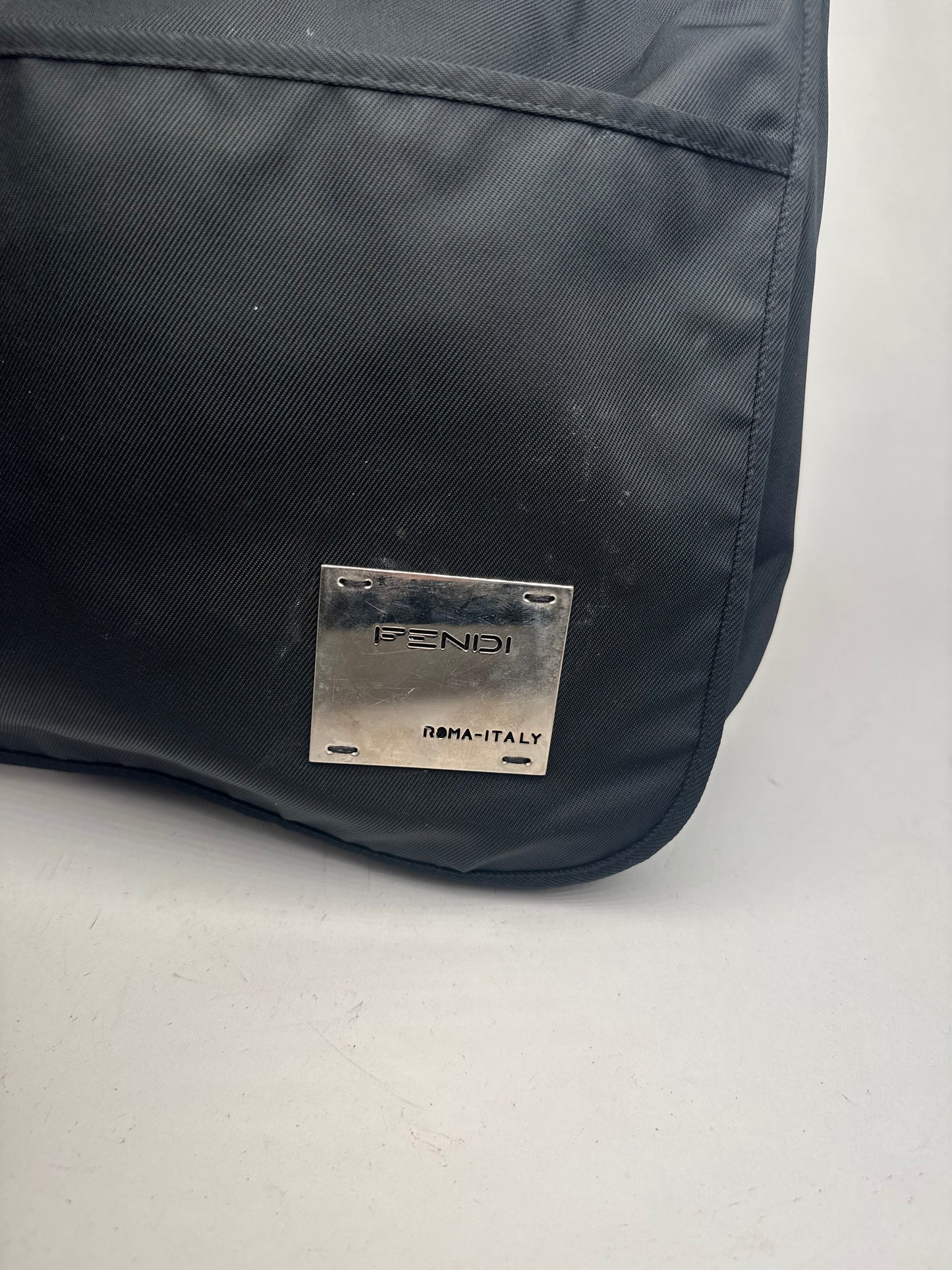 Vintage Fendi 2 Way Polyester Bag black