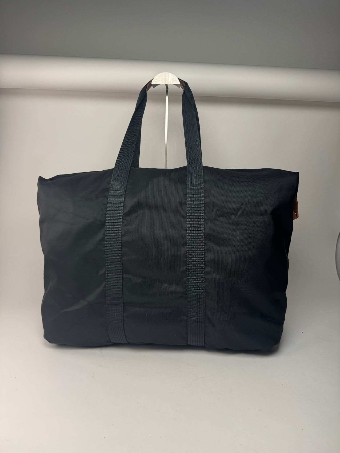 Vintage Courreges Polyester Duffel Bag Black