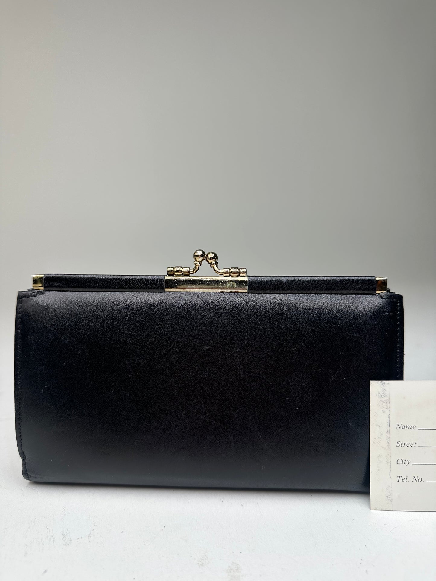 Vintage Dior Leather Wallet Black