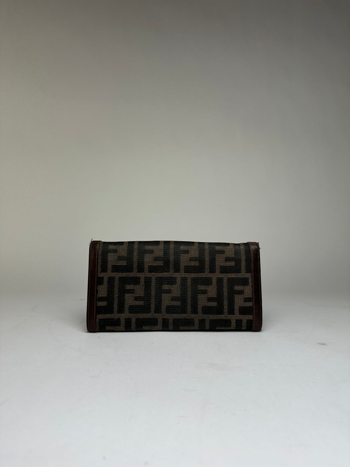 Vintage Fendi Zucca Bifold Wallet Late 1990s Brown