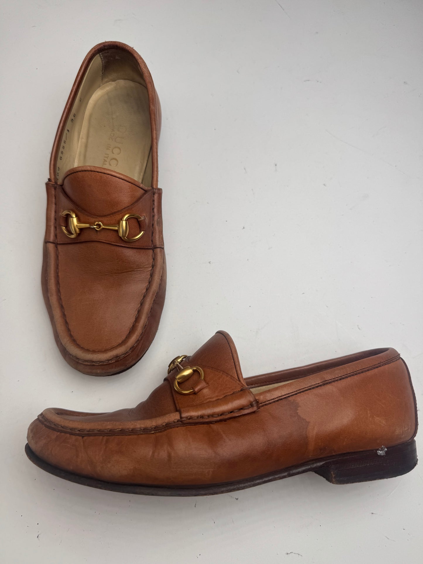 Vintage Gucci Horsebit leather Loafer brown