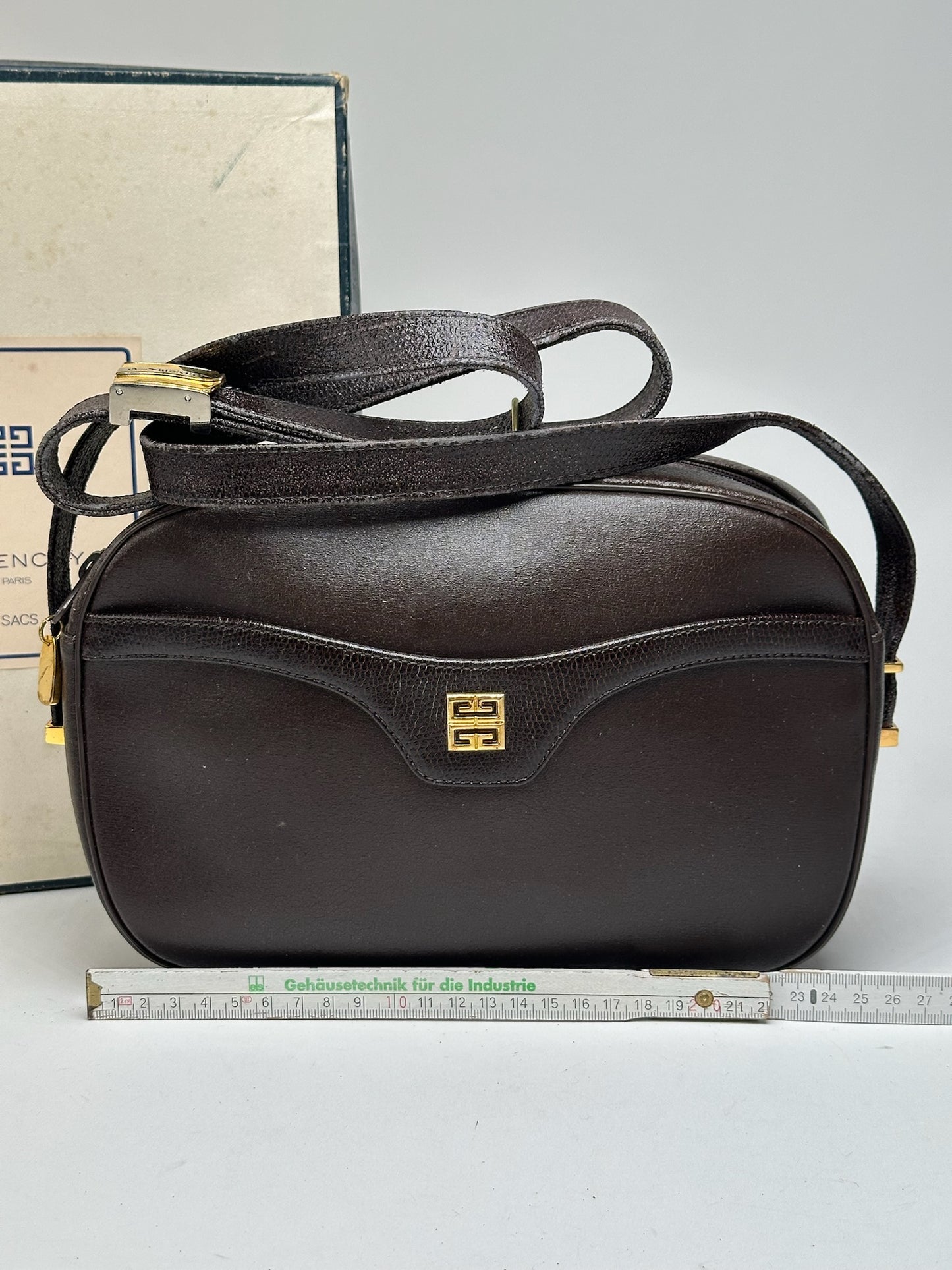 Sac vintage Givenchy 4G en cuir marron