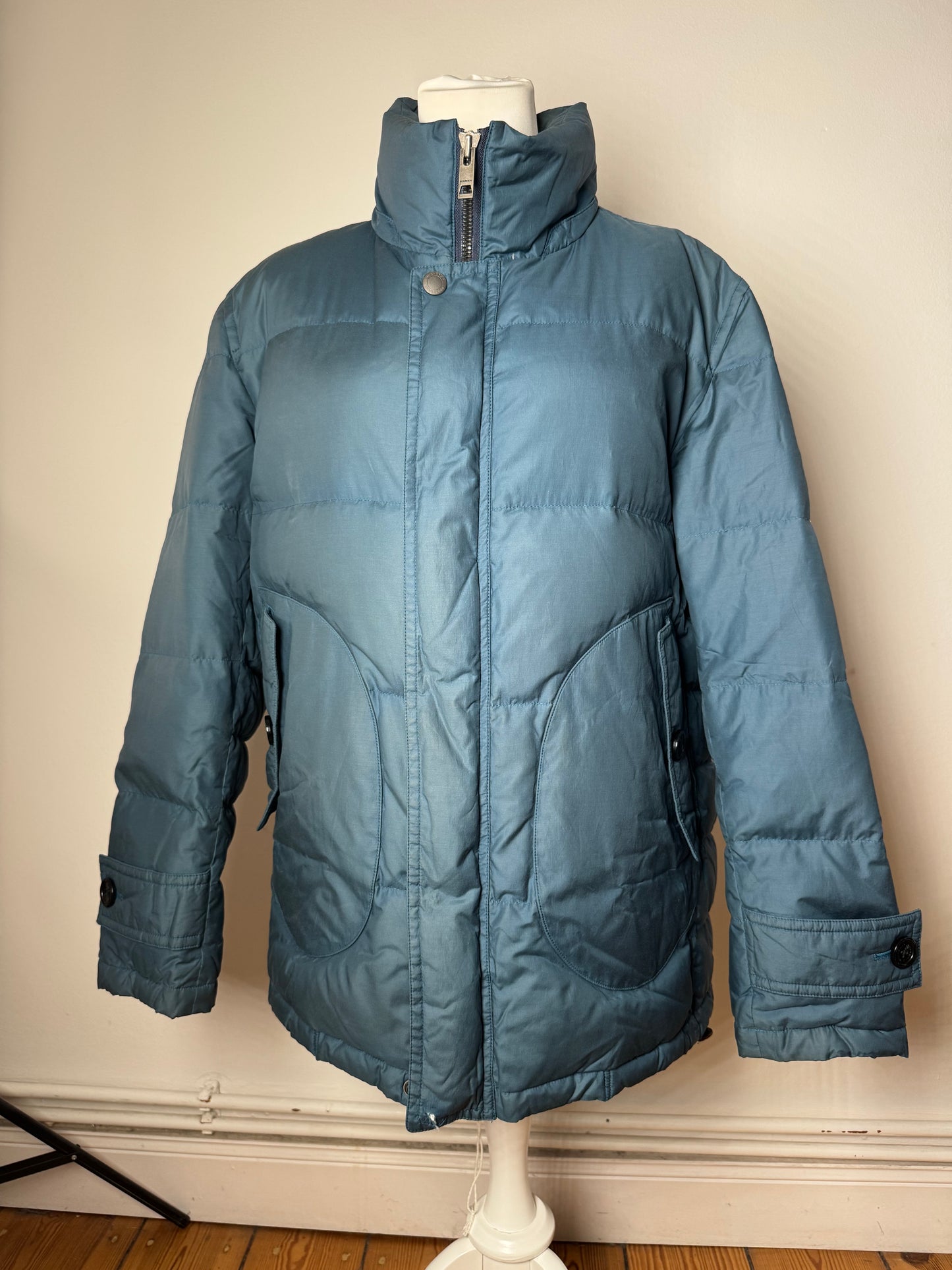 Vintage Burberry Puffer Jacket Blue M/L