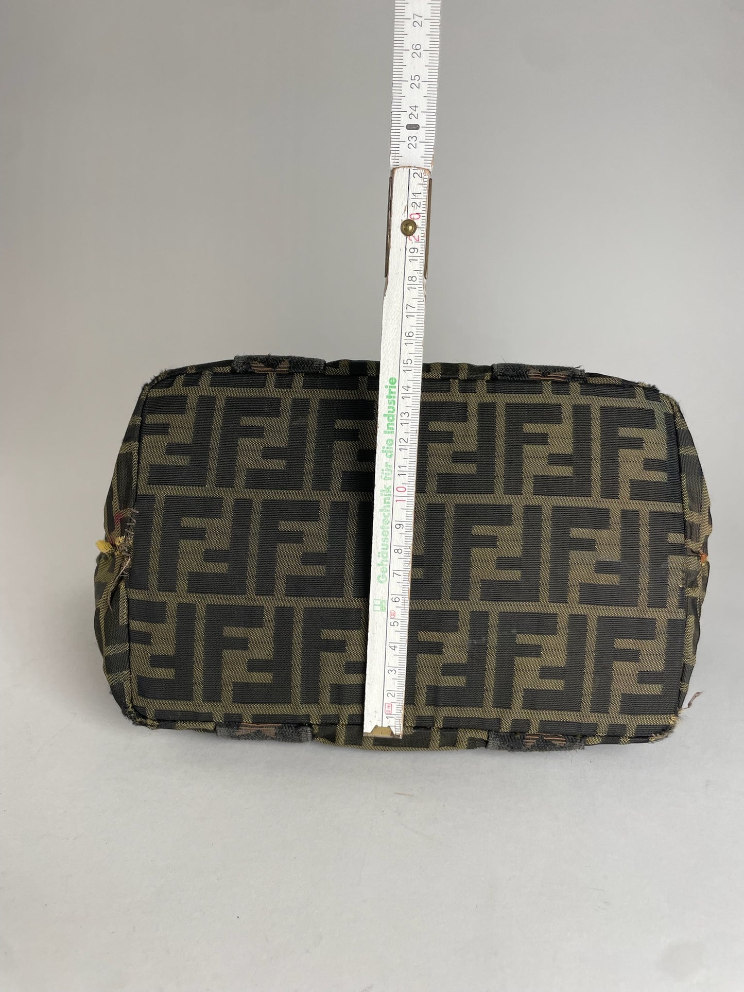 Vintage Fendi FF Monogram Zippy Handbag Browm