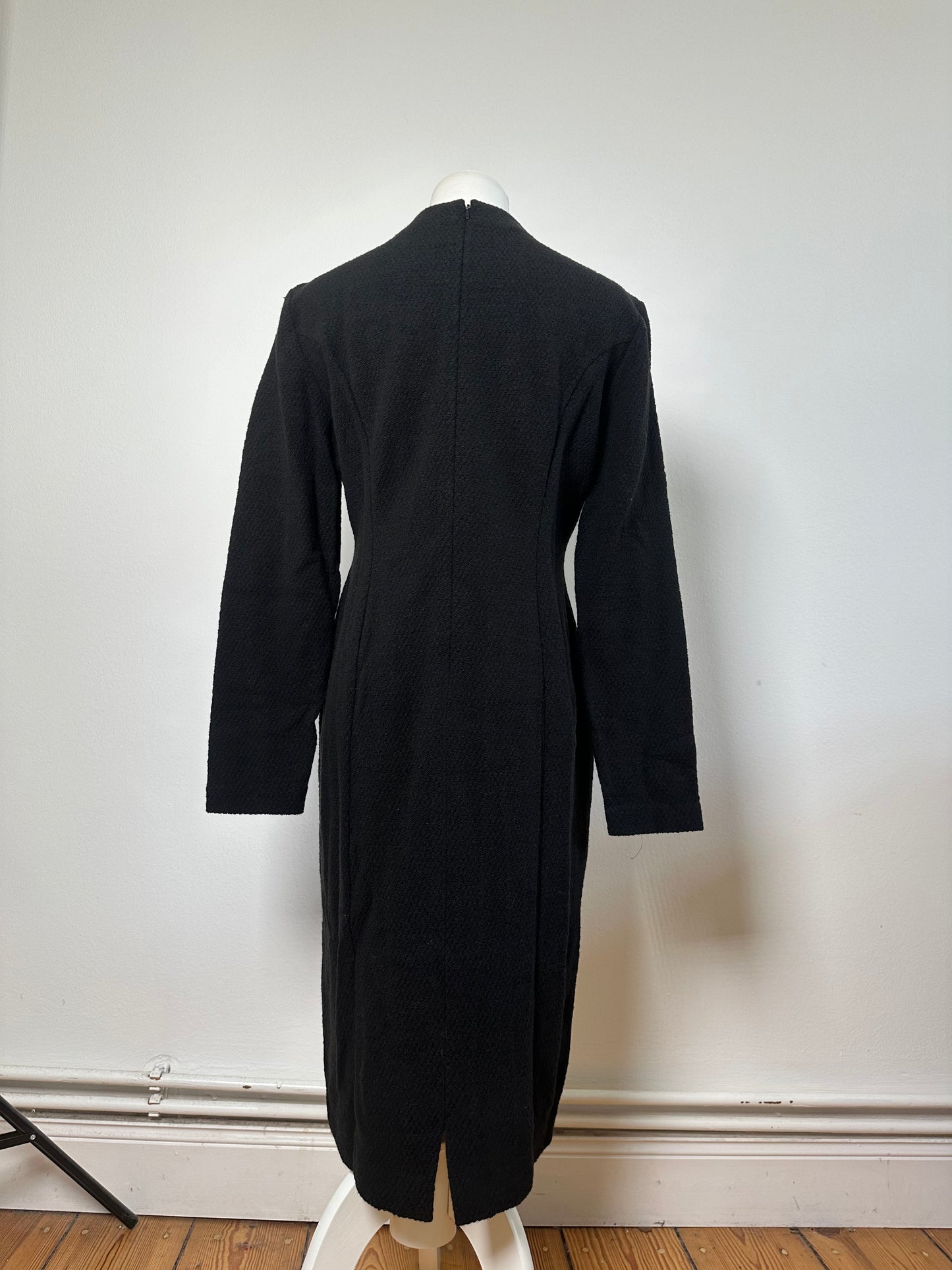 Vintage Chloe Wool Blend Long Sleeve Dress Black L