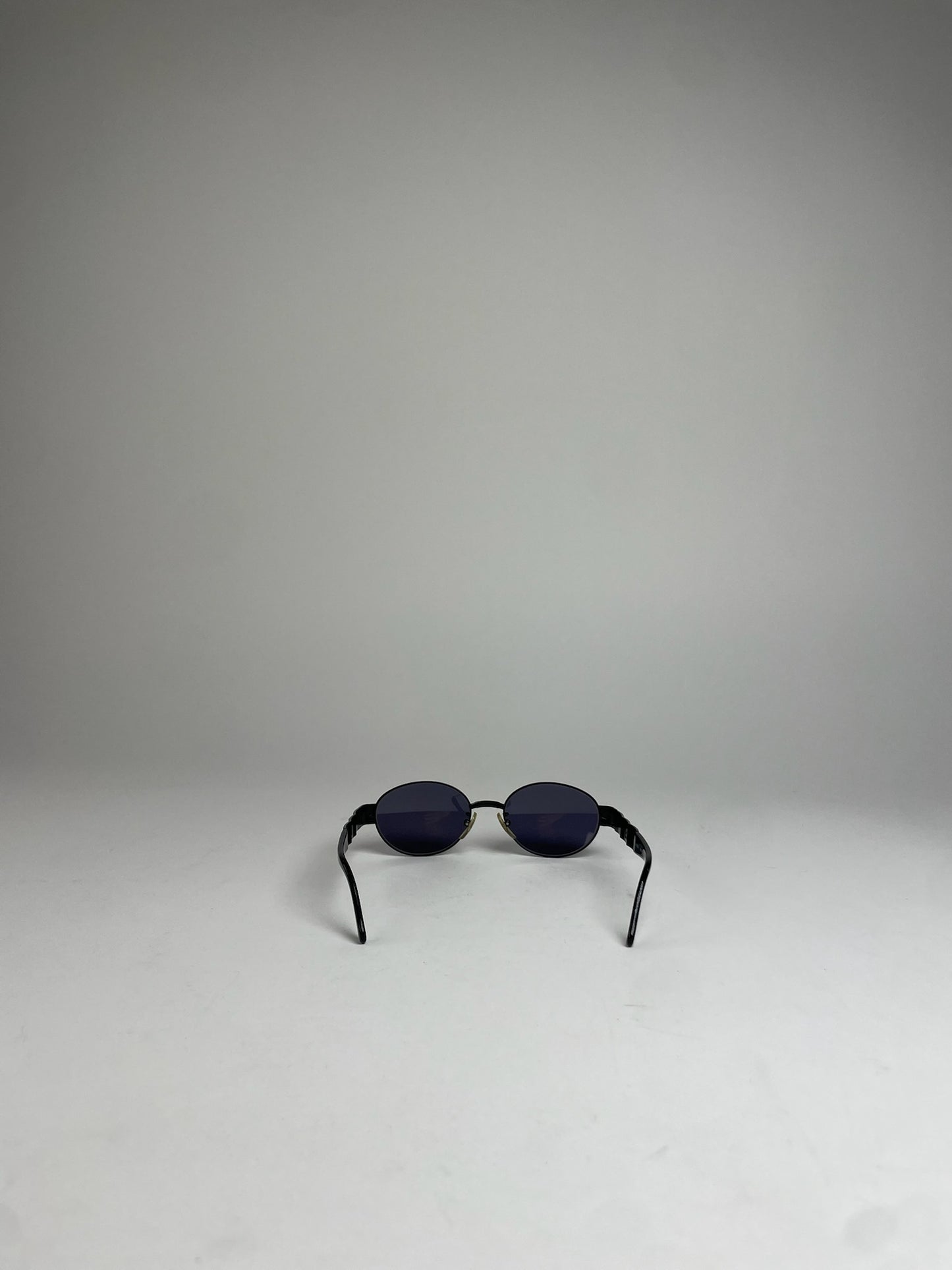Vintage Fendi FF Metal Retro Sunglasses Black