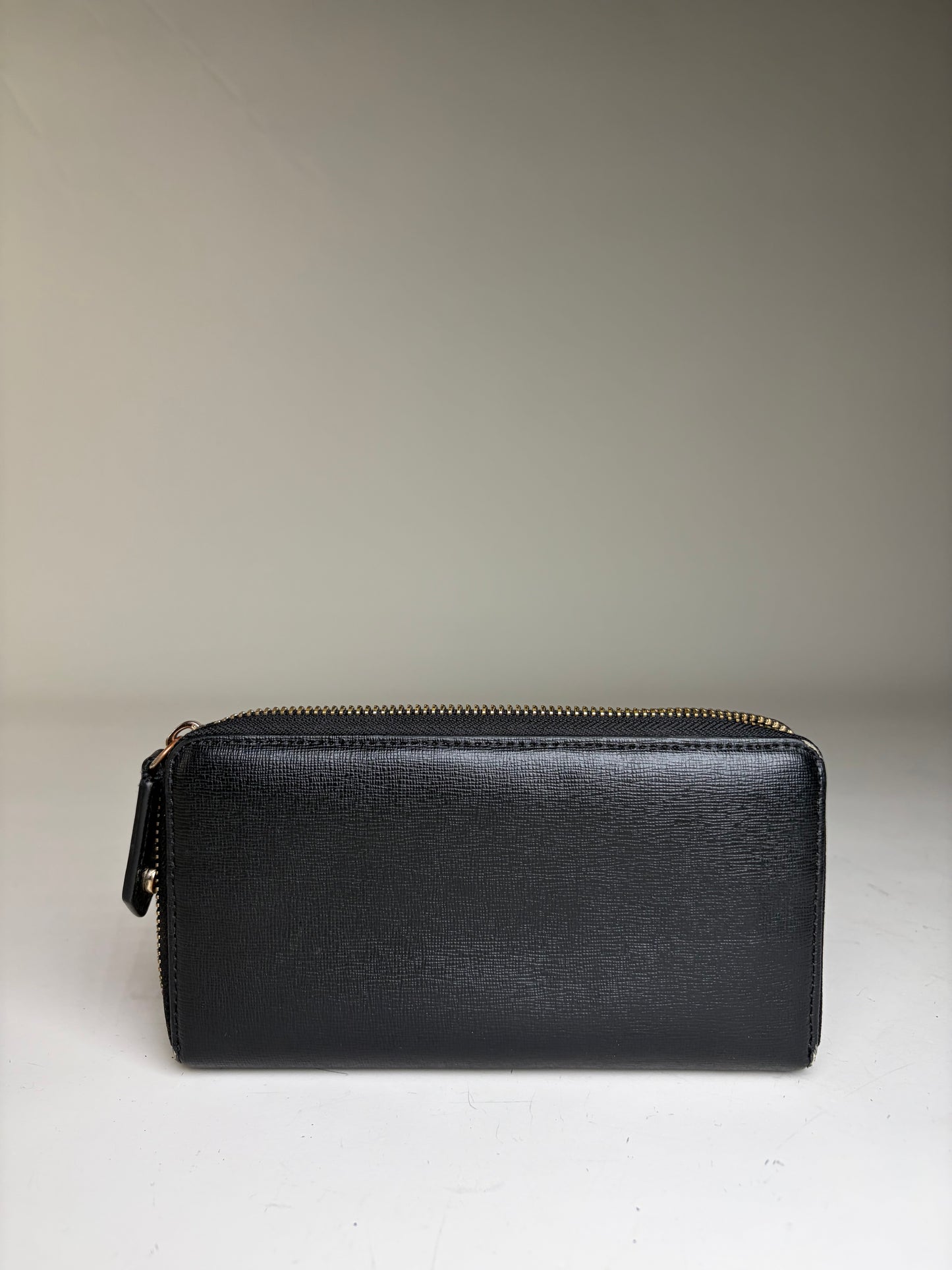 Vintage Vivienne Westwood Saffiano Leather Wallet Black Pink