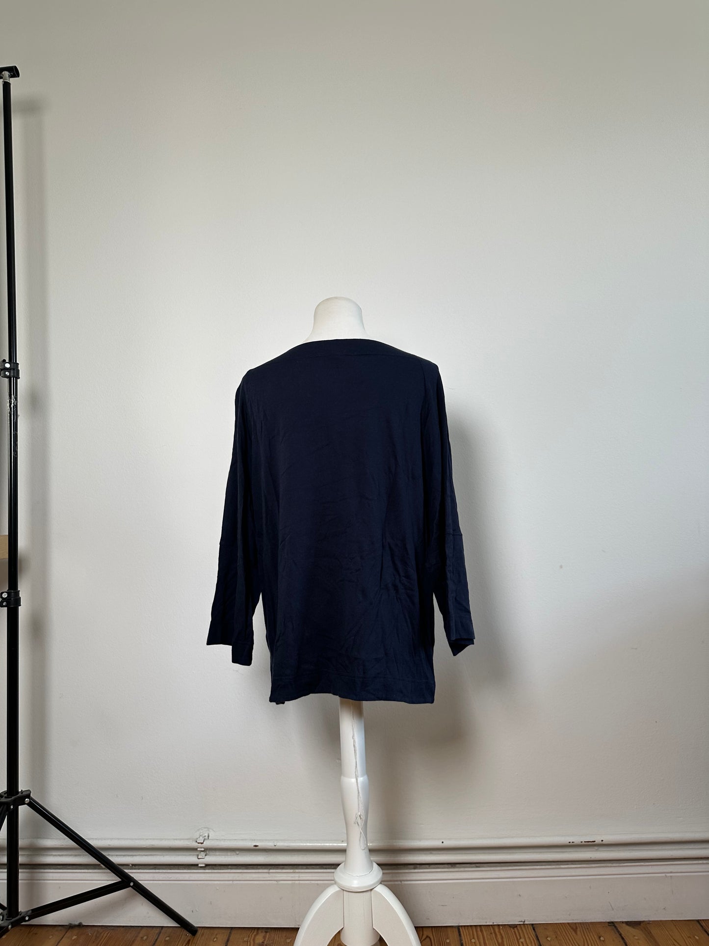 Vintage Vivienne Westwood Floral Print Top Navy Light Blue M
