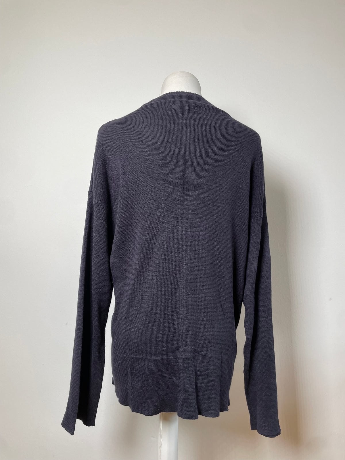 Vintage Issey Miyake Linen Pullover Sweater Dark Navy M