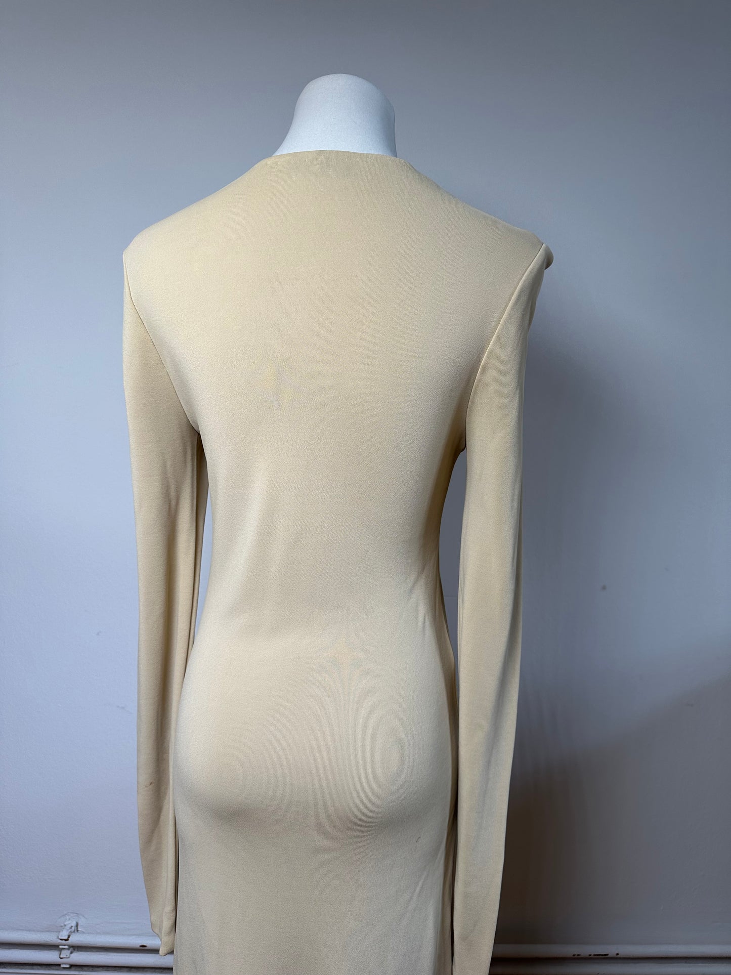 Vintage Gucci Viscose Dress M Beige
