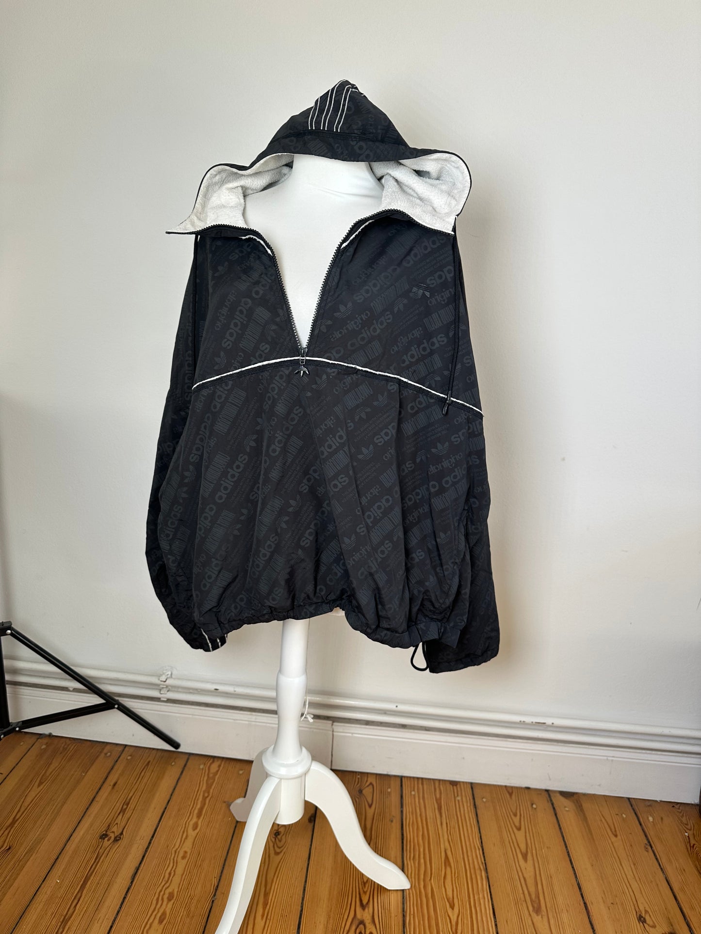 Alexander Wang Windbreaker Black Reflective Logo Pattern