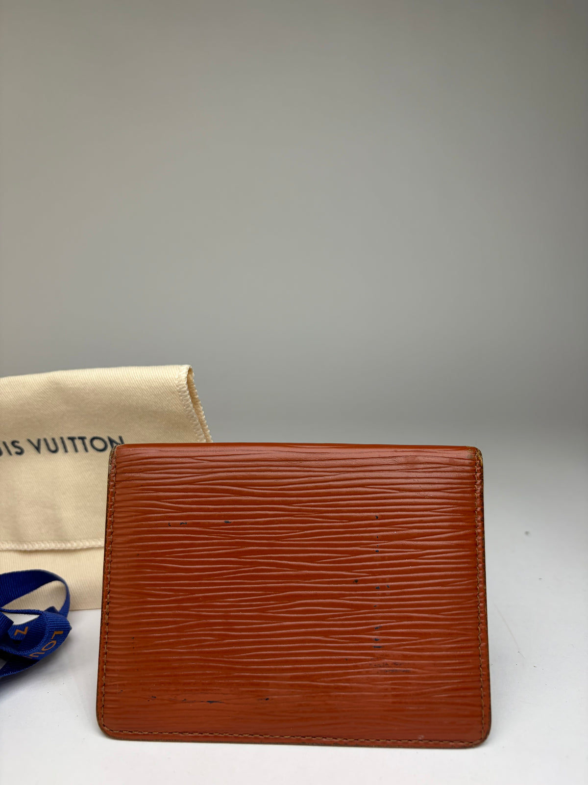 Vintage Louis Vuitton Epi Leather Bifold Wallet Late 1990s Orange