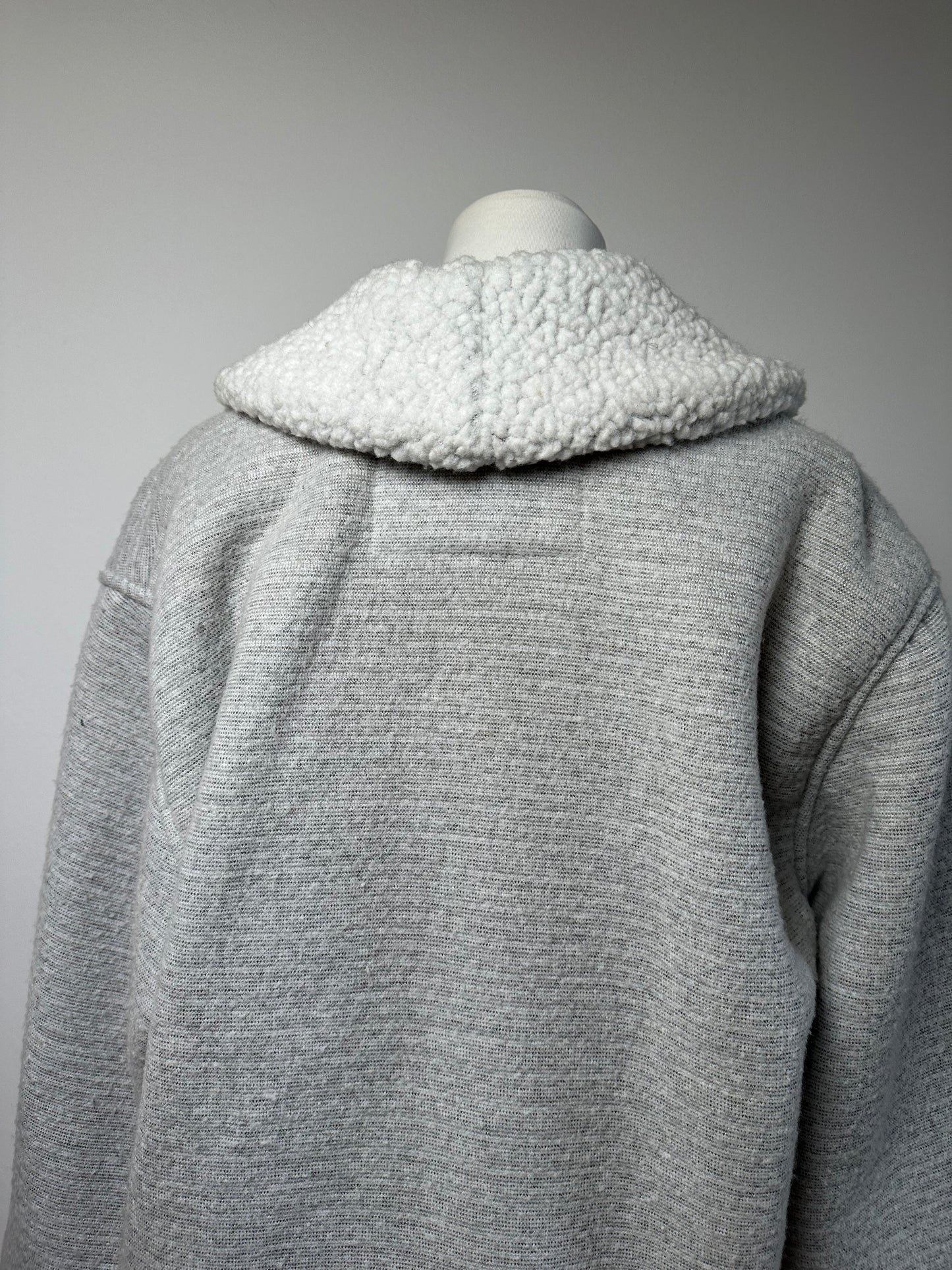 Vintage Kansai Yamamoto Wool Parka Grey White M