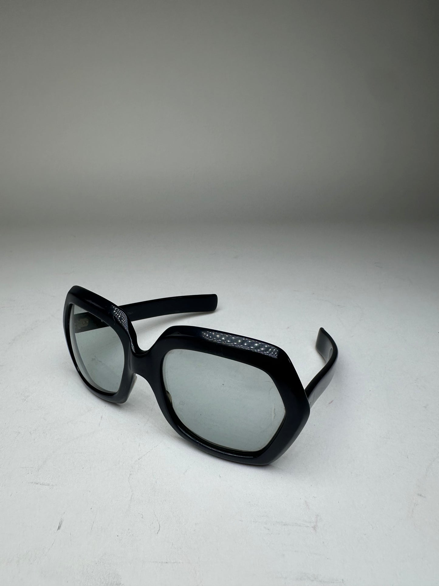 Vintage Givenchy Obersized Sunglasses Black Blue